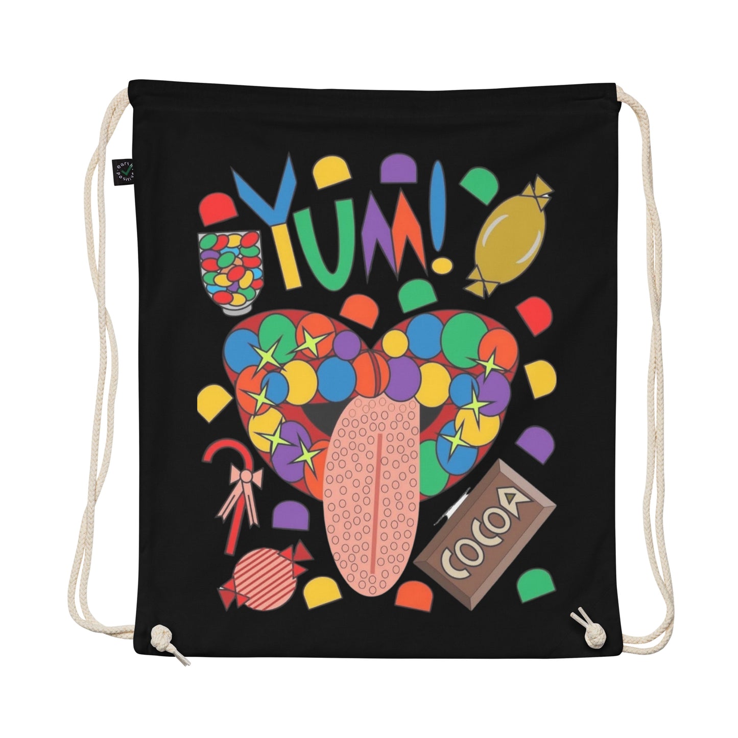 Organic cotton drawstring bag