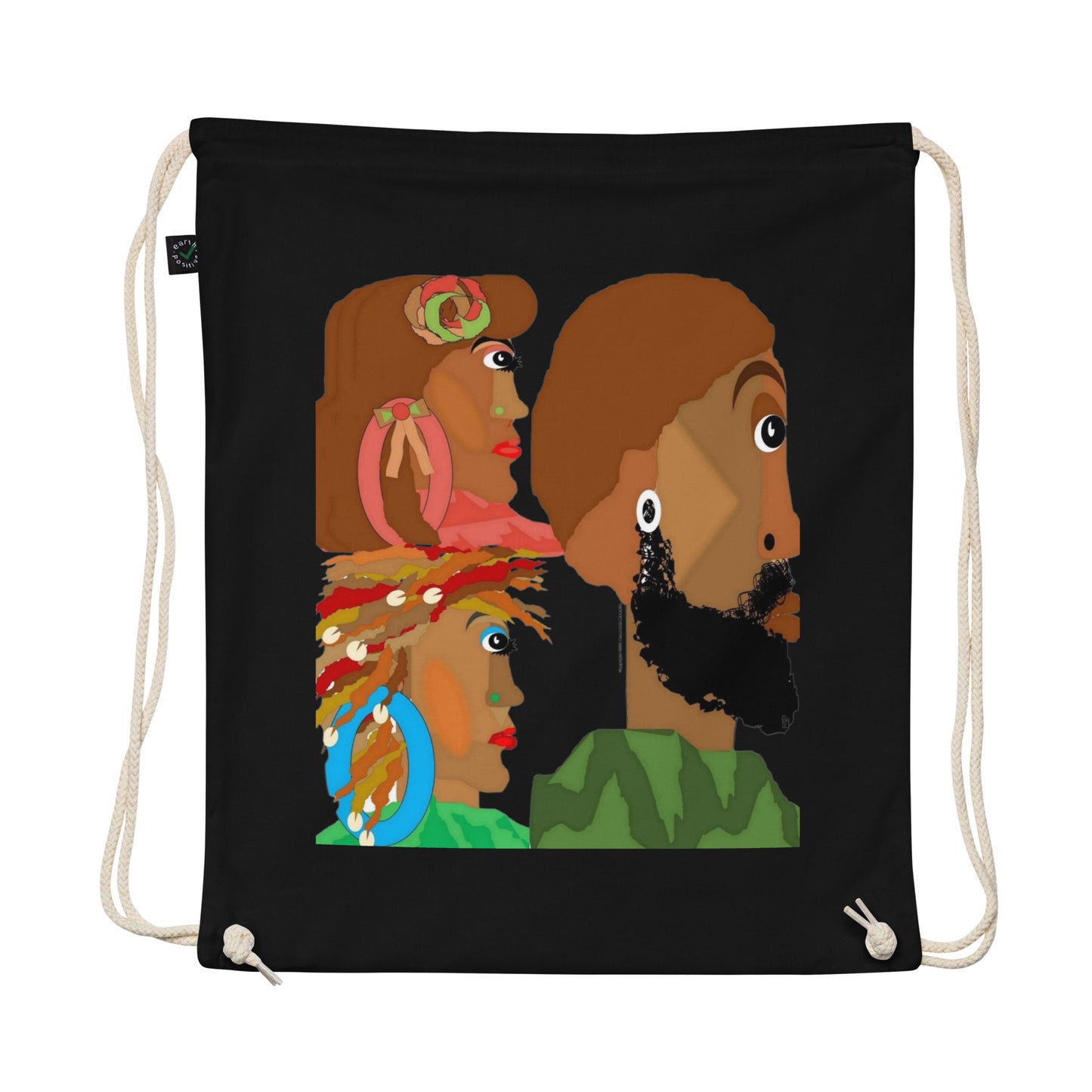 Organic cotton drawstring bag