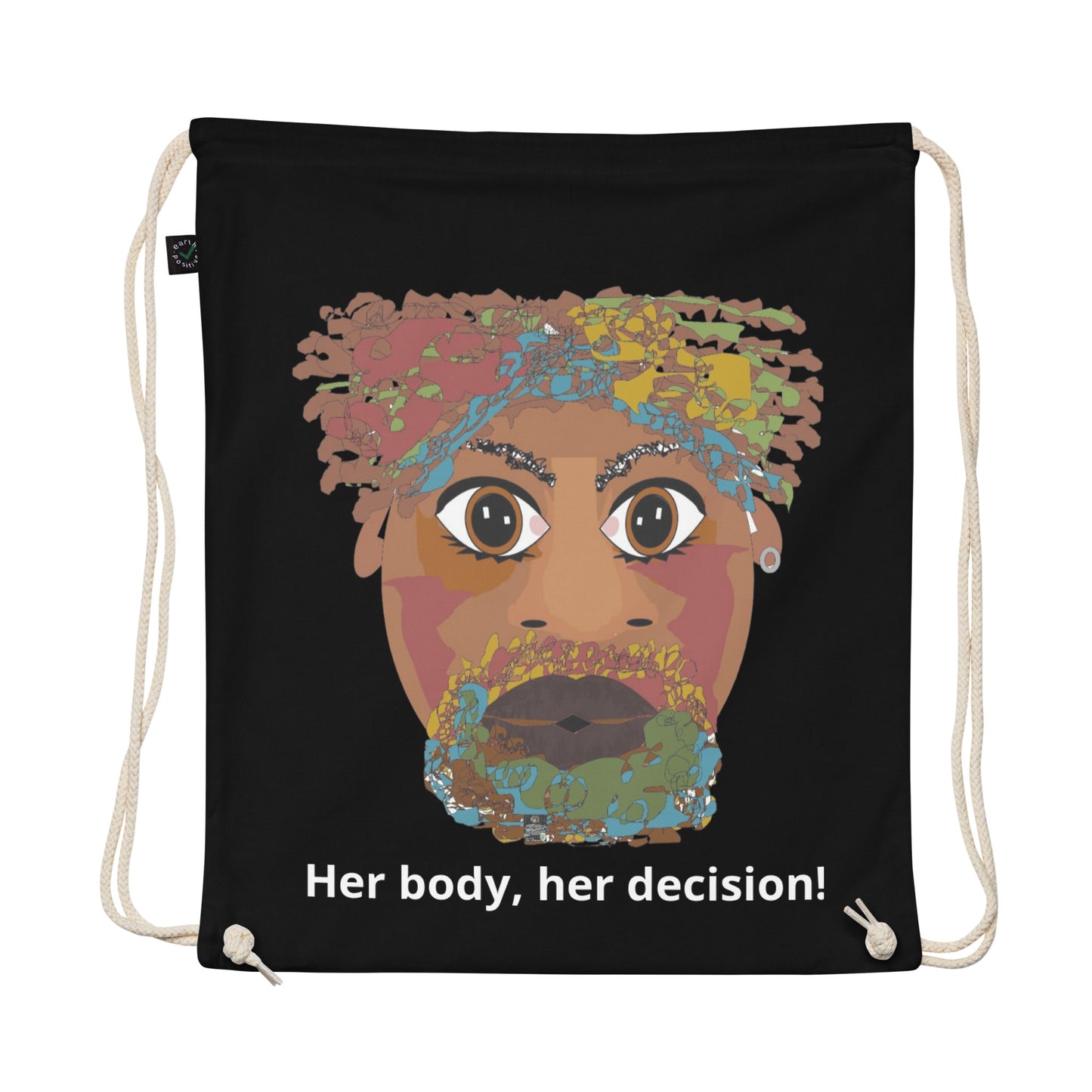 Organic cotton drawstring bag