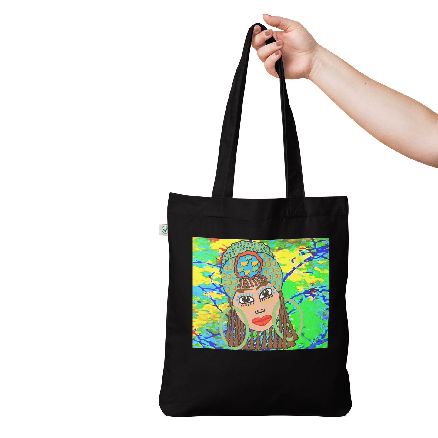 Organic fashion tote bag