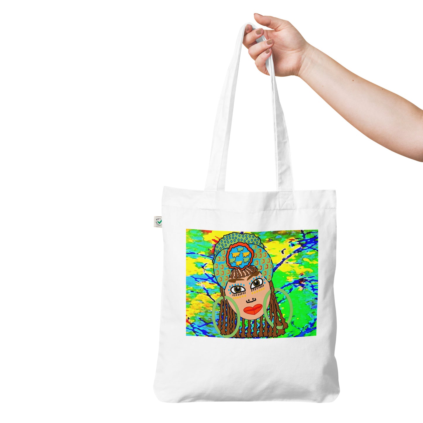 Organic fashion tote bag