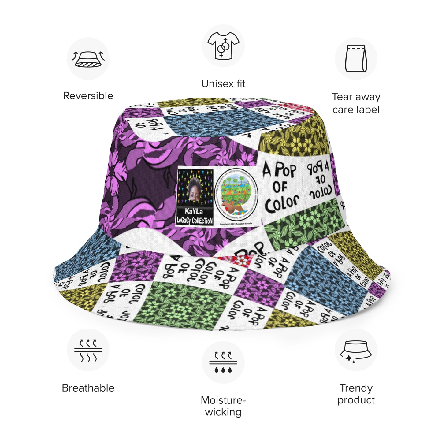Reversible bucket hat