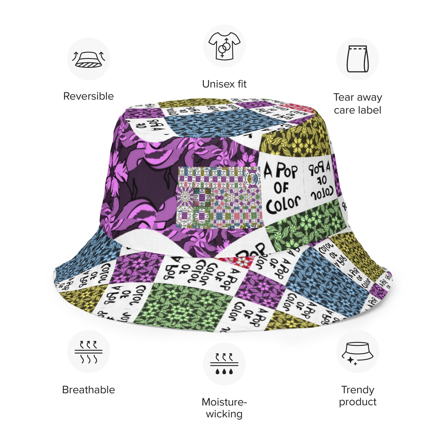 Reversible bucket hat