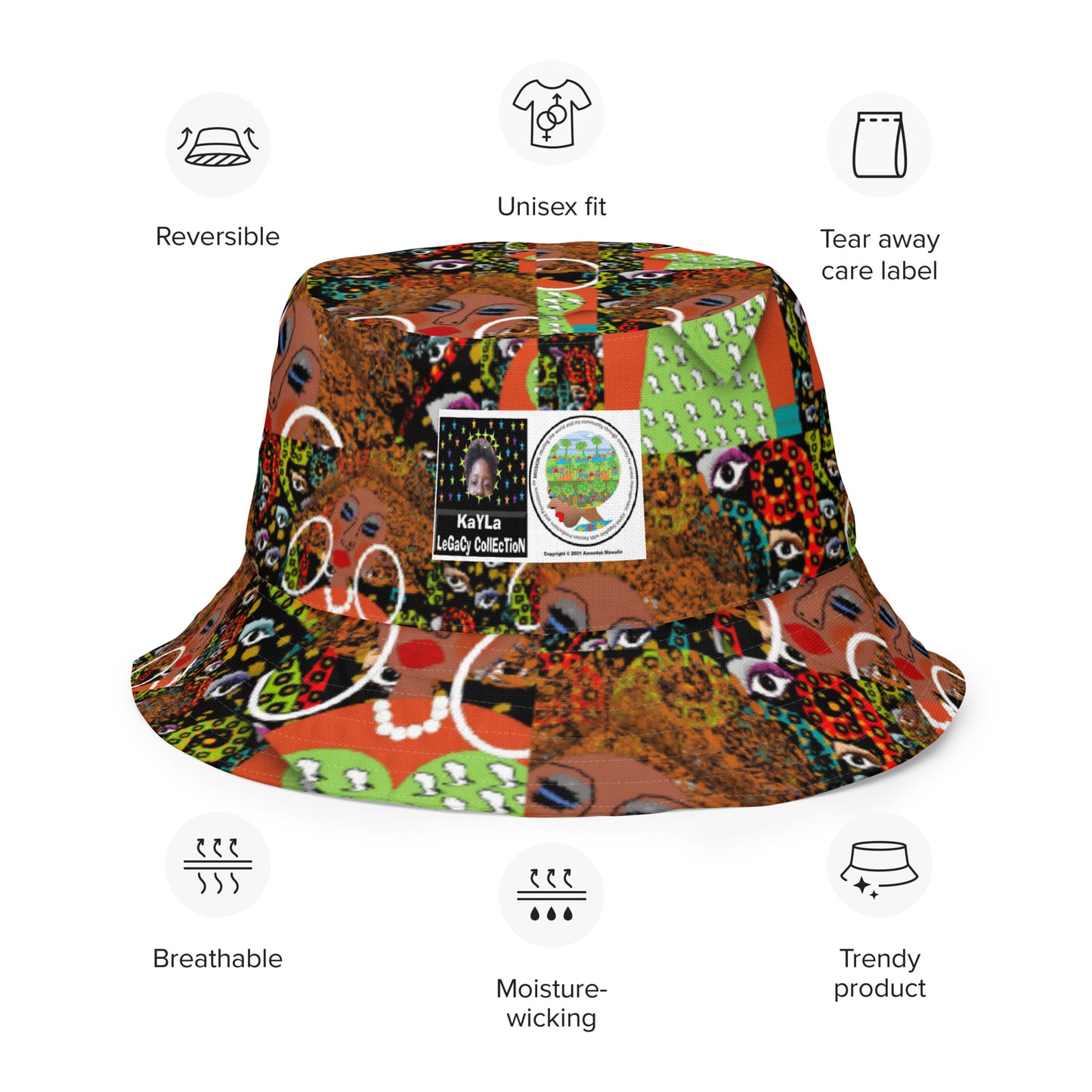 Reversible bucket hat