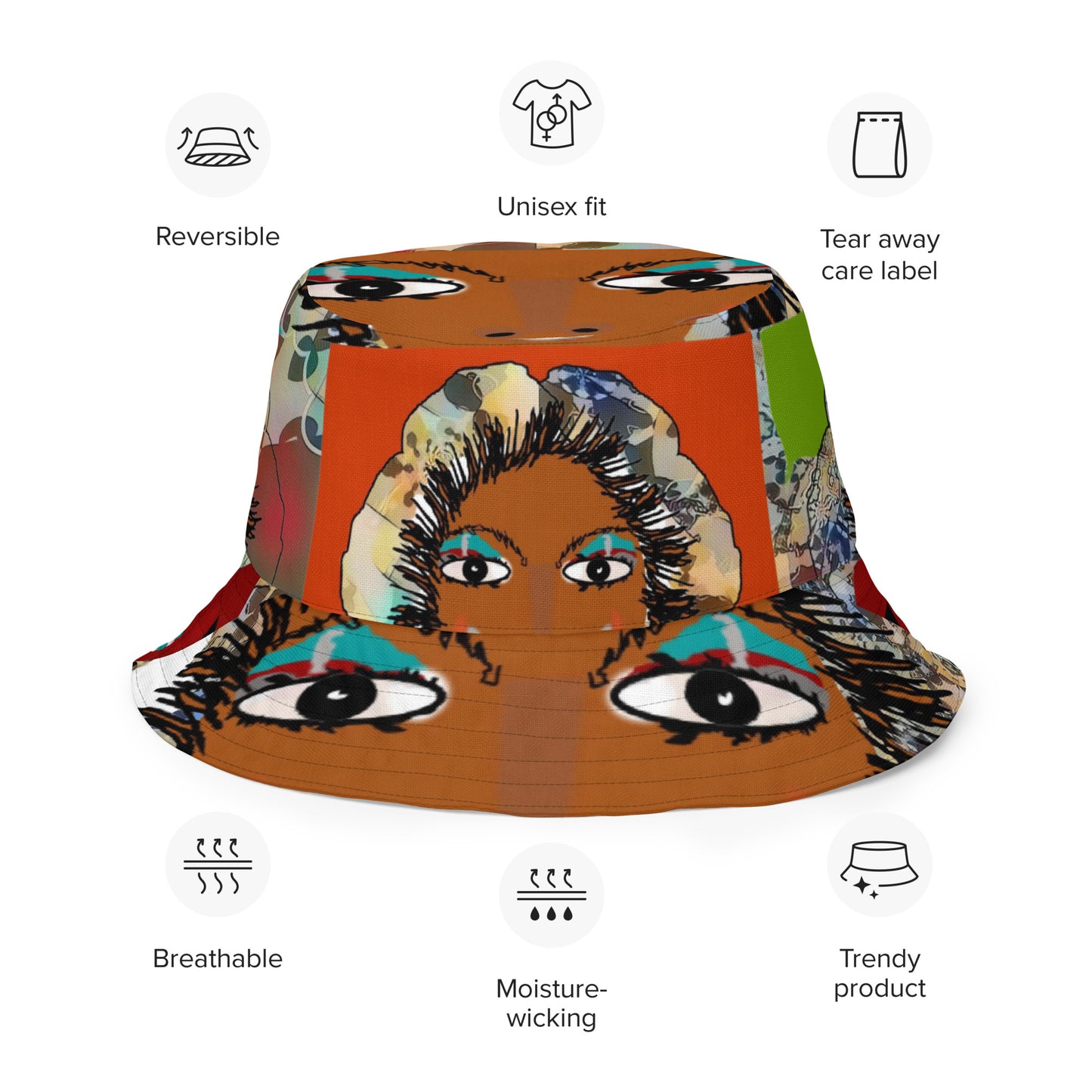 Reversible bucket hat