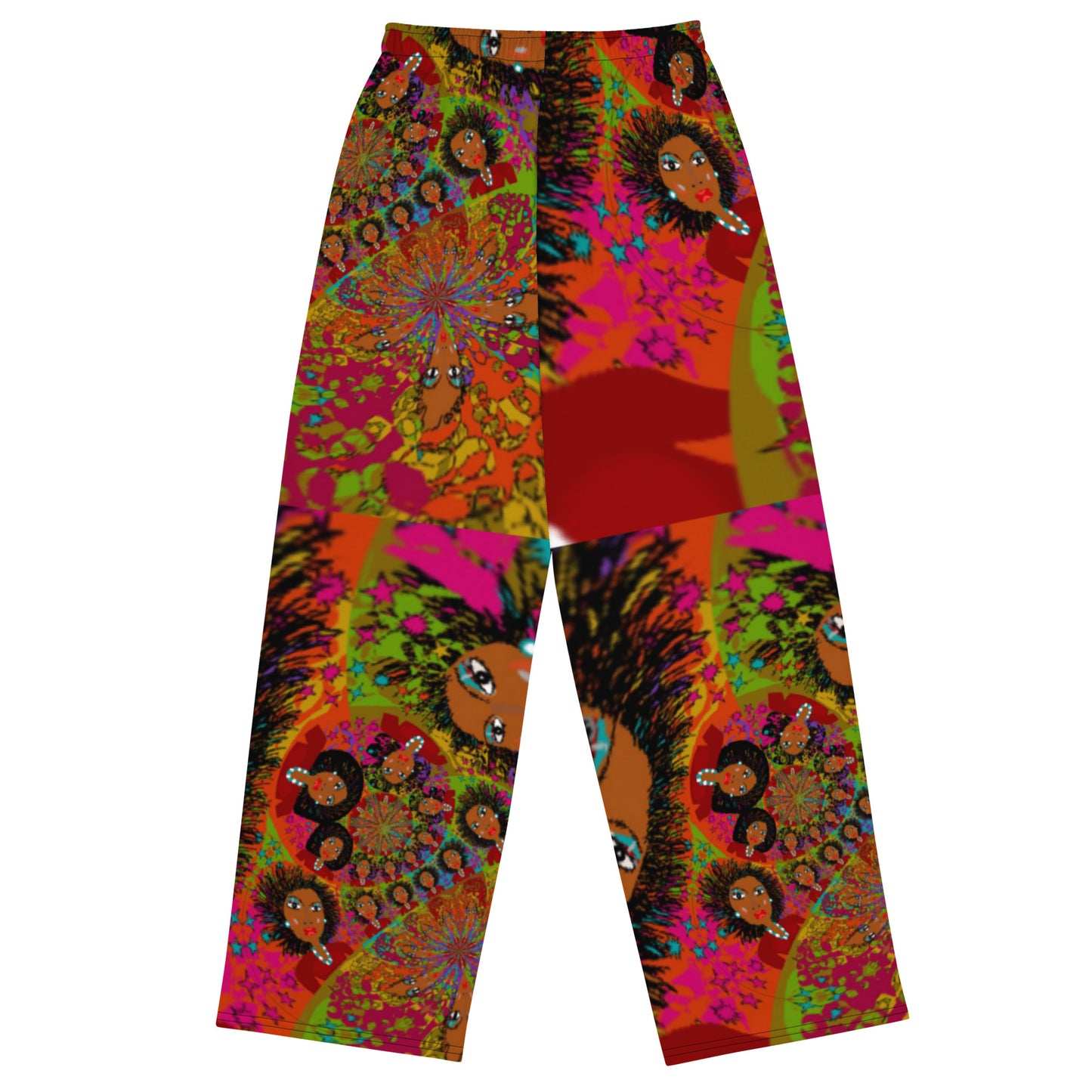 All-over print unisex wide-leg pants
