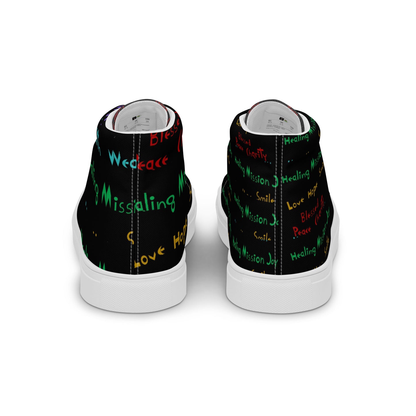 Women’s high top canvas shoes