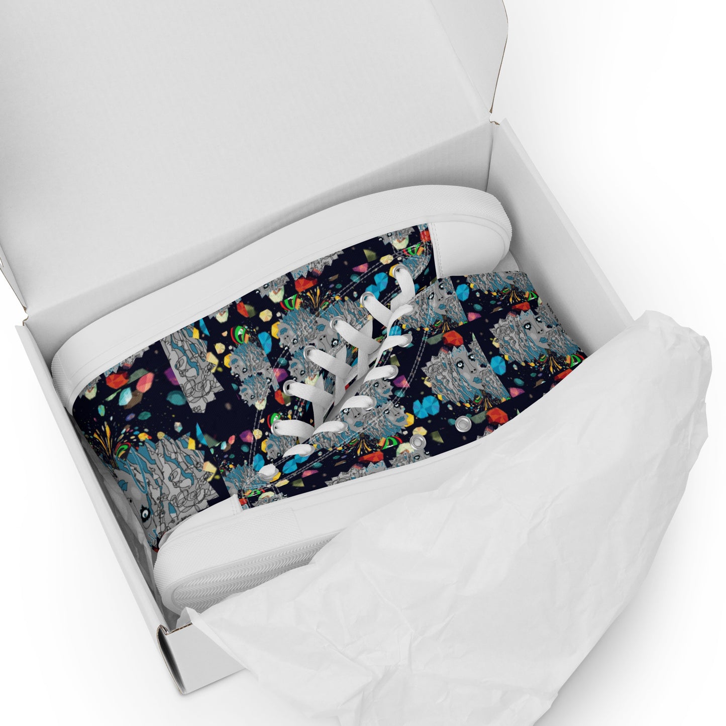 Women’s high top canvas shoes