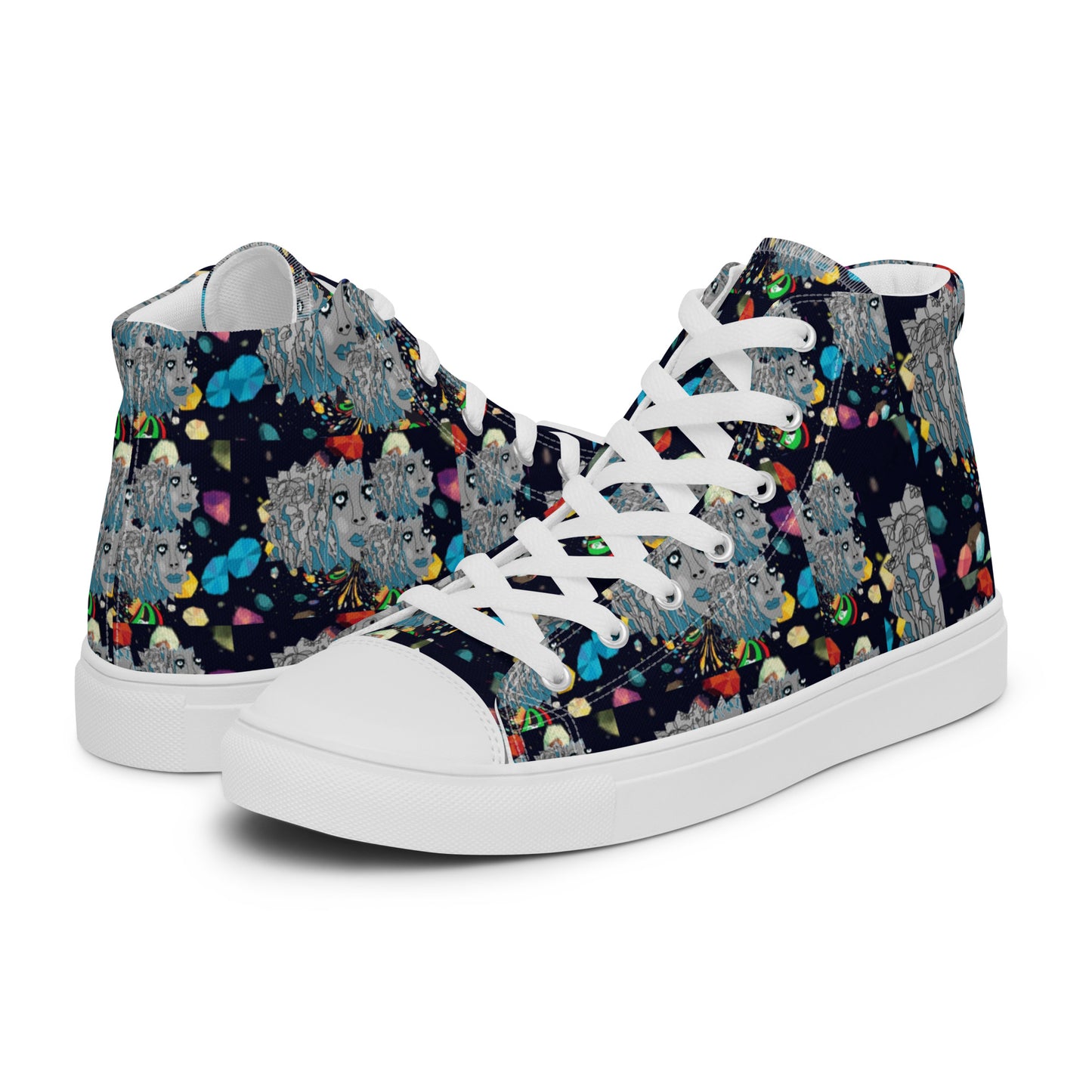 Women’s high top canvas shoes
