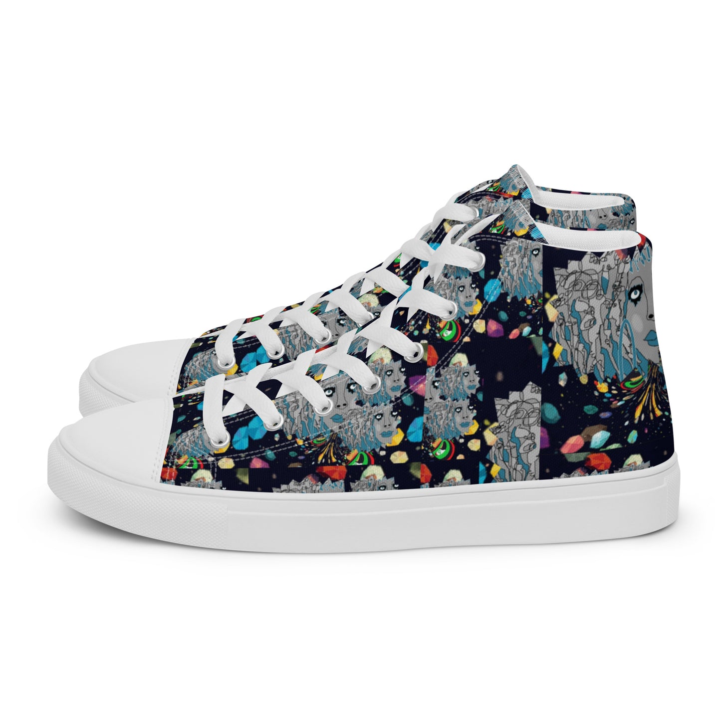 Women’s high top canvas shoes