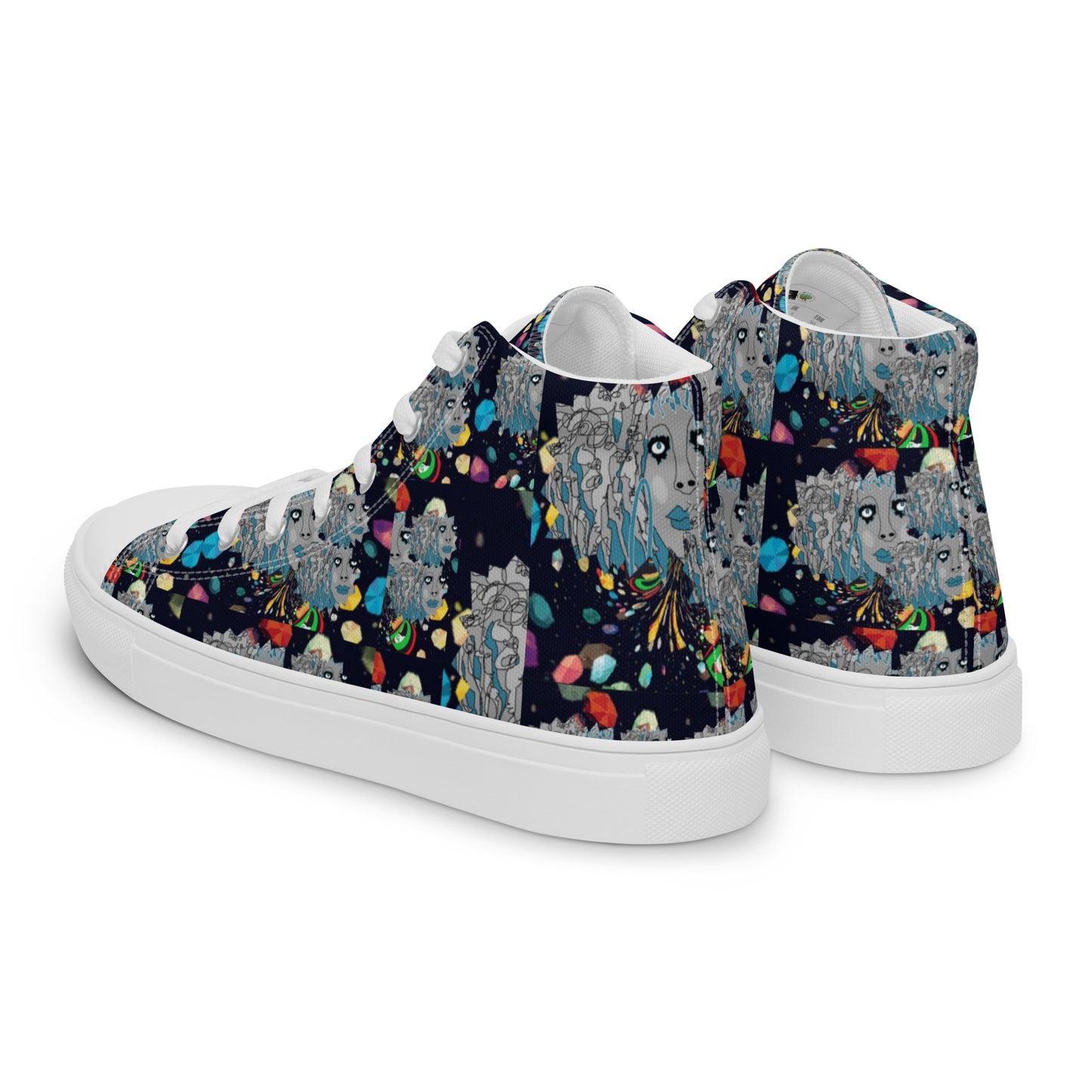 Women’s high top canvas shoes