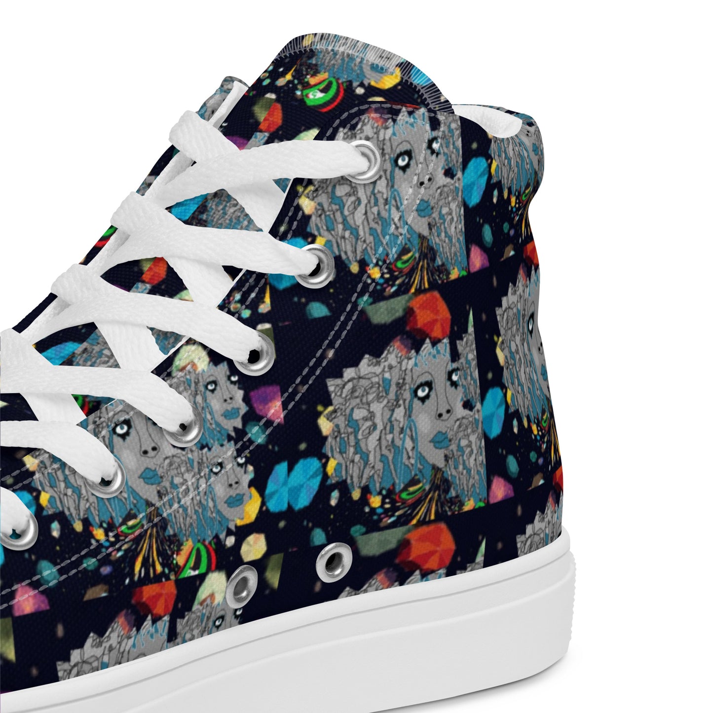 Women’s high top canvas shoes
