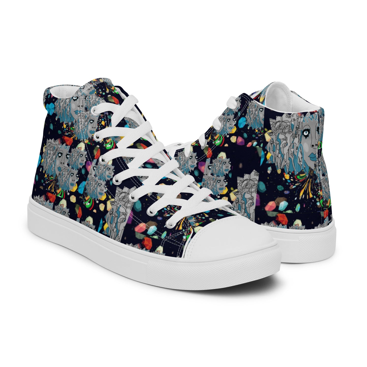 Women’s high top canvas shoes