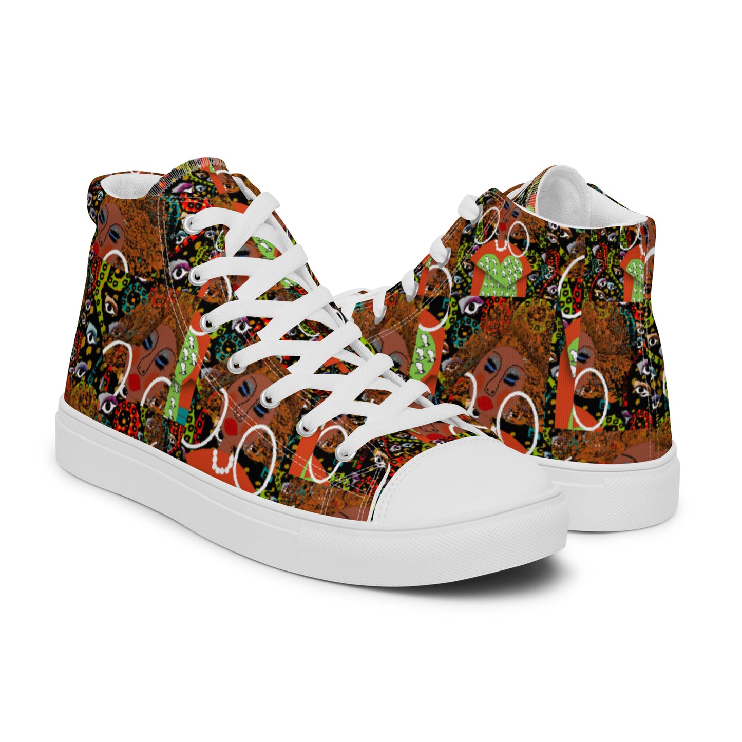 Women’s high top canvas shoes