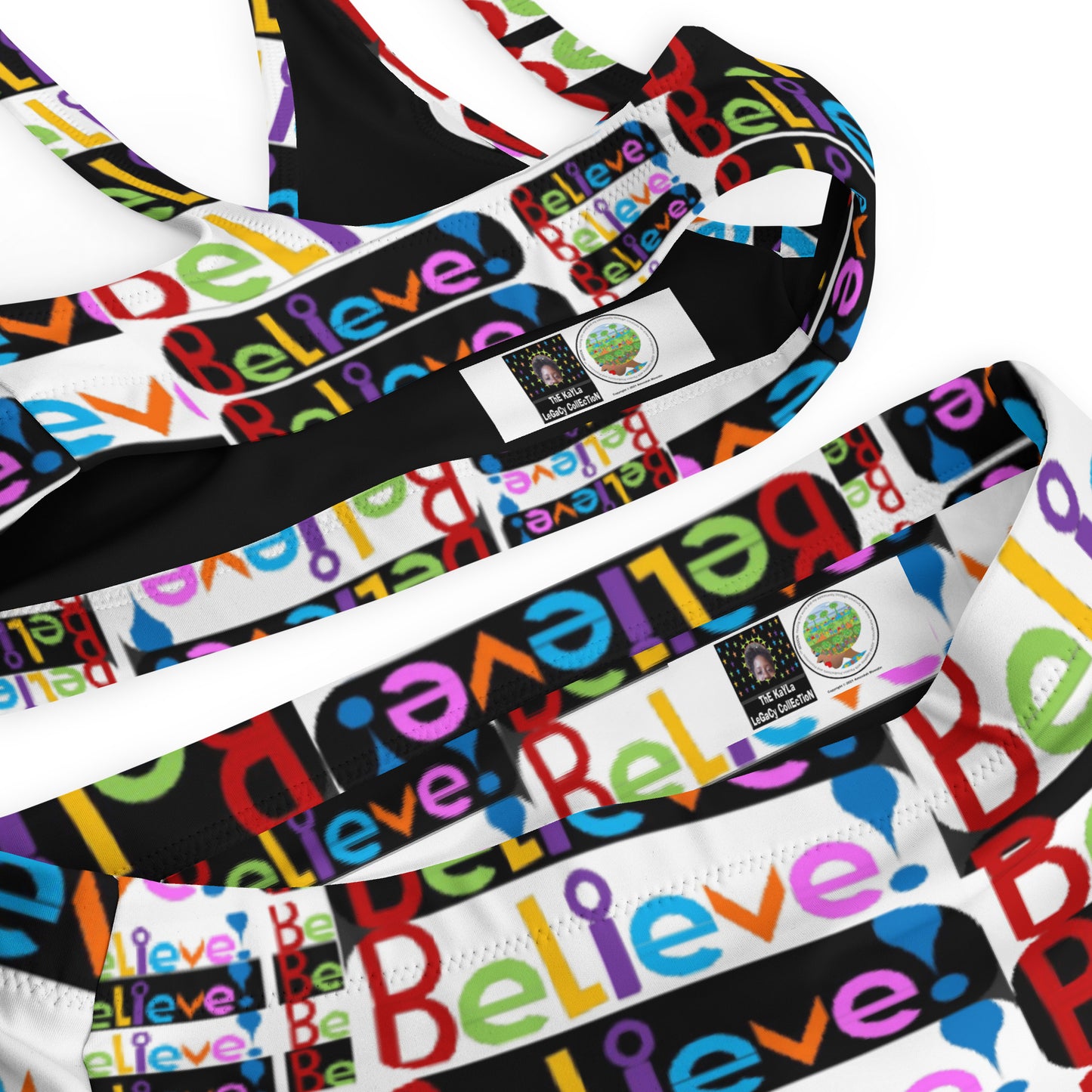 Recycled high-waisted bikini