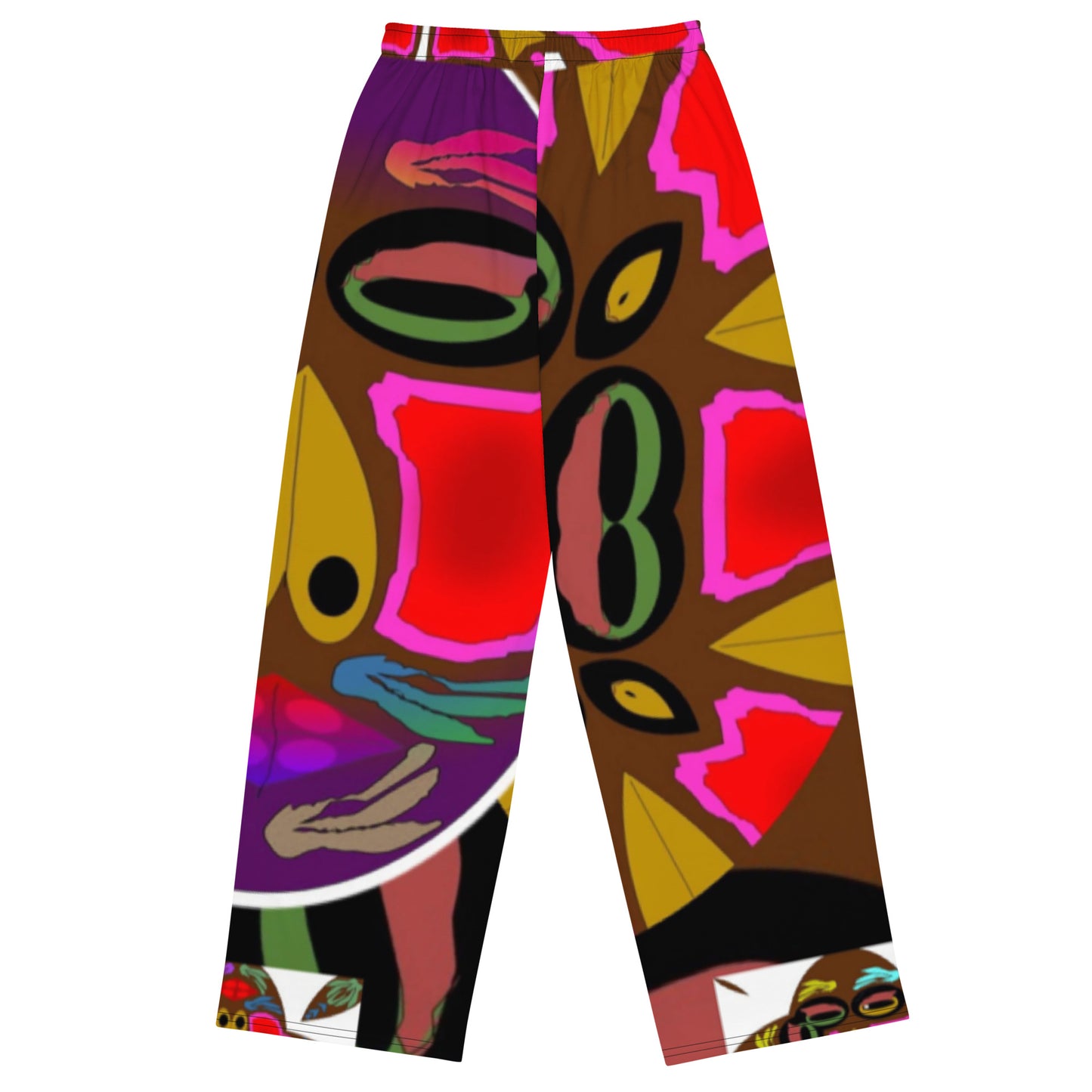 All-over print unisex wide-leg pants