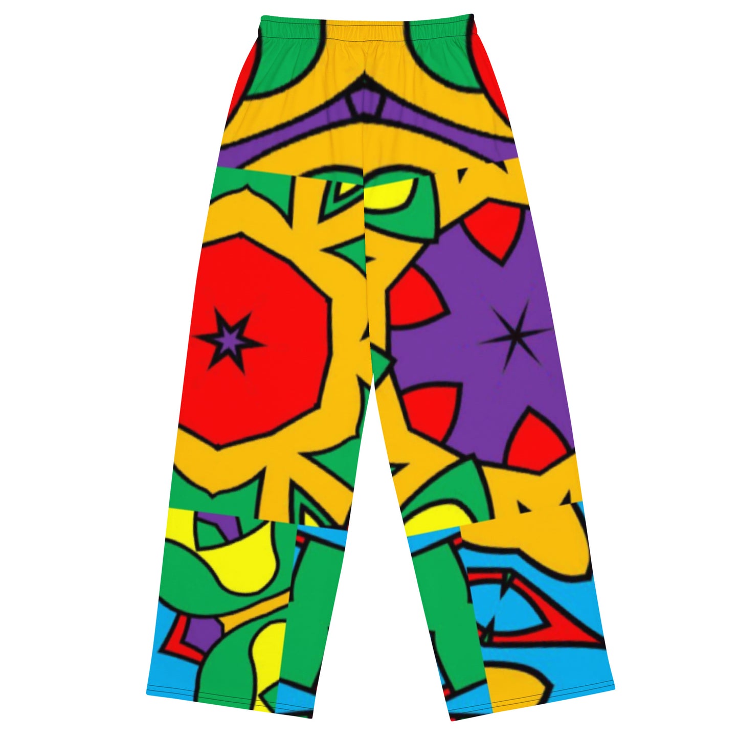 All-over print unisex wide-leg pants