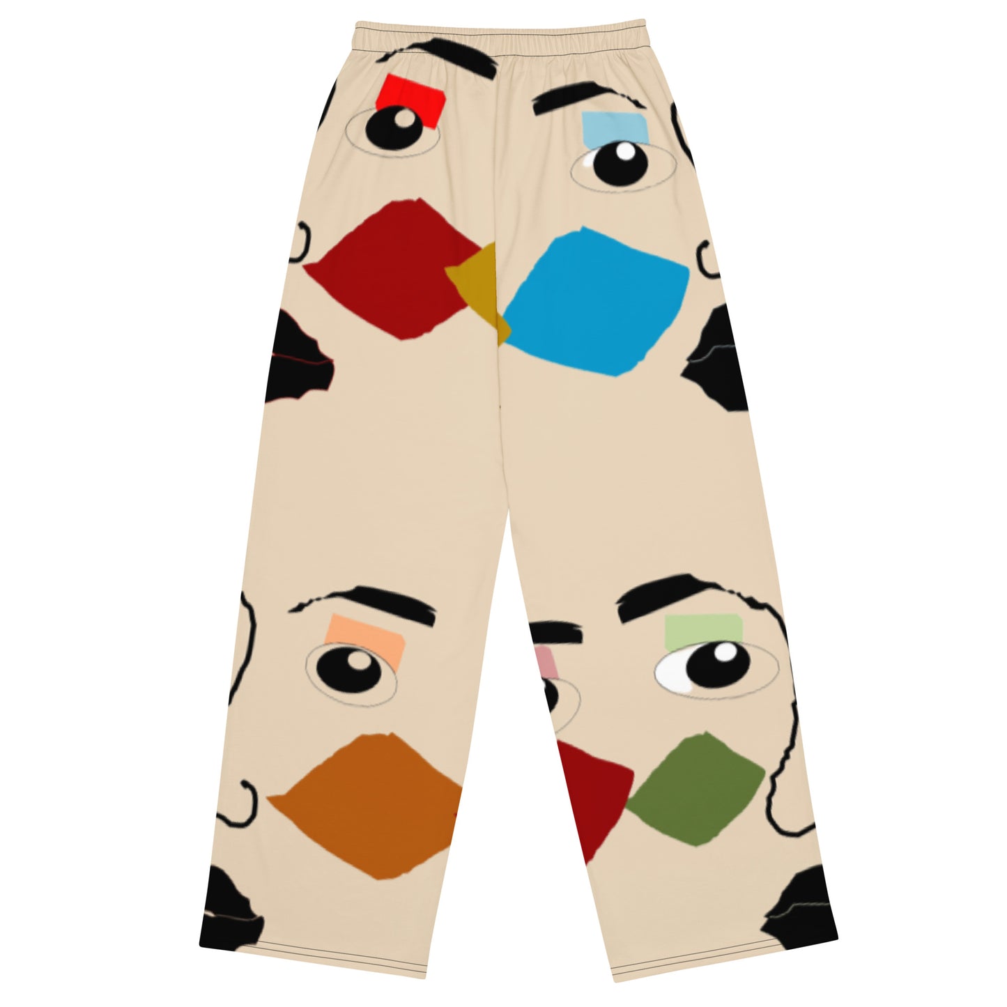 All-over print unisex wide-leg pants