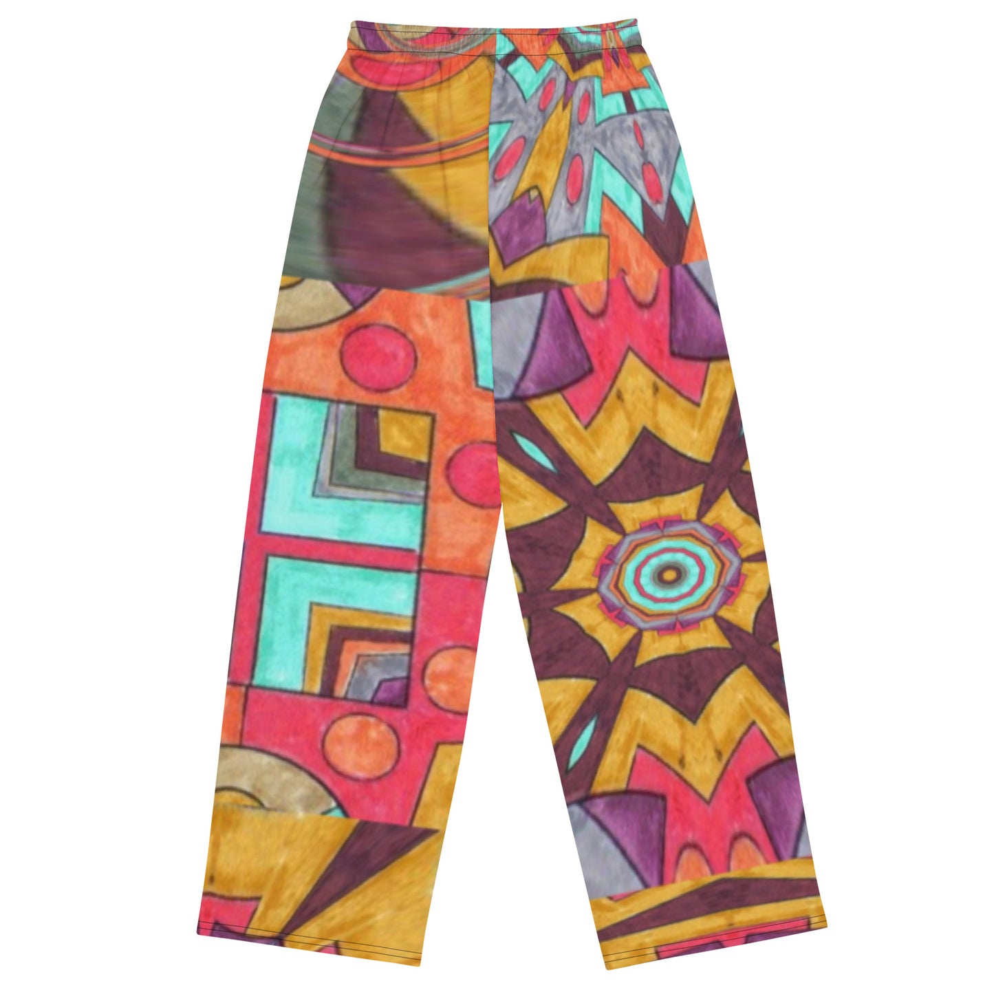 All-over print unisex wide-leg pants