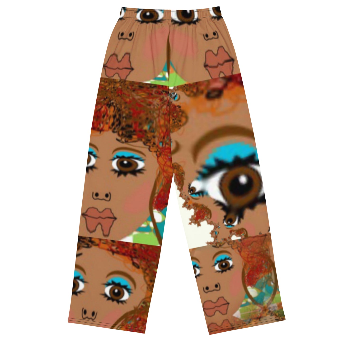 All-over print unisex wide-leg pants