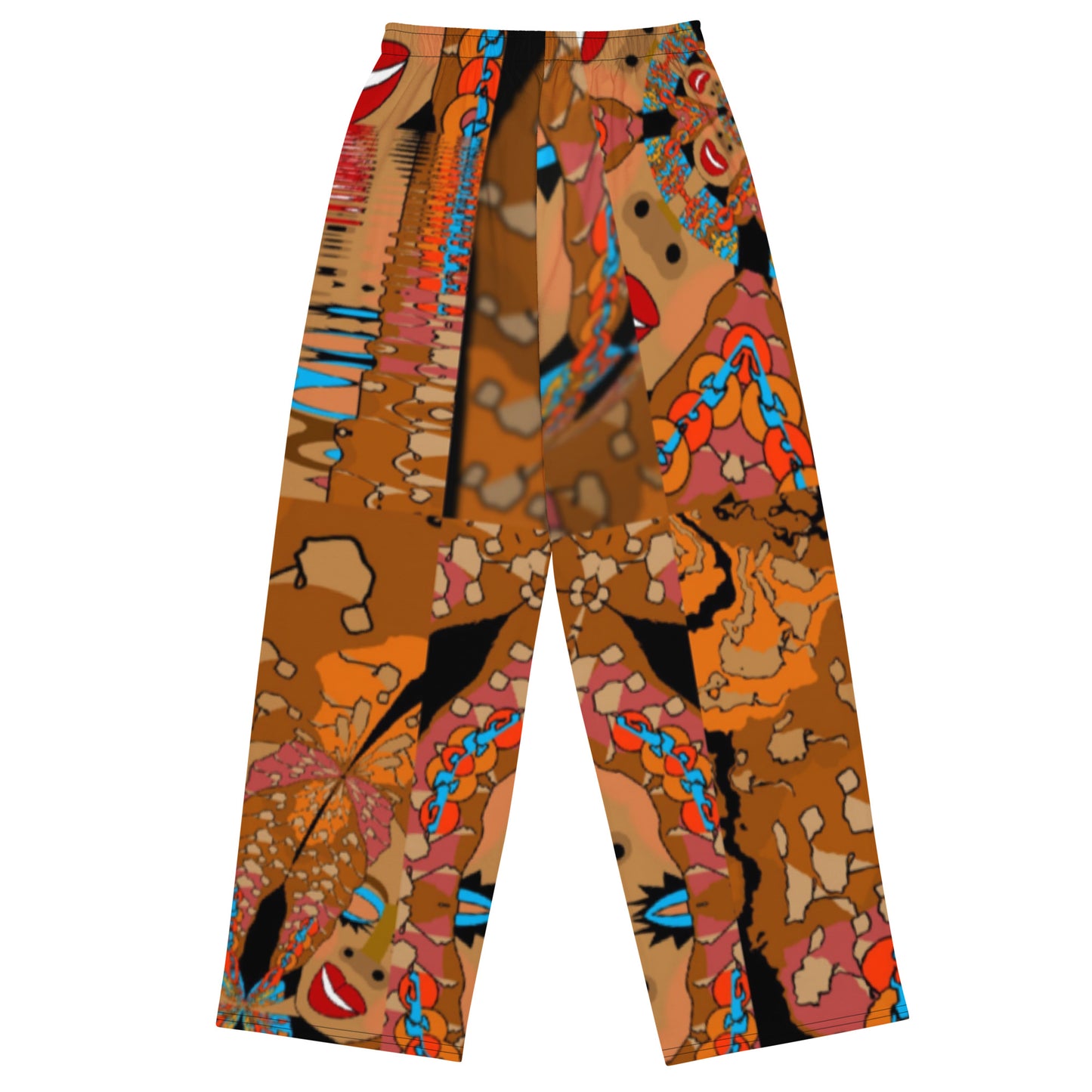 All-over print unisex wide-leg pants