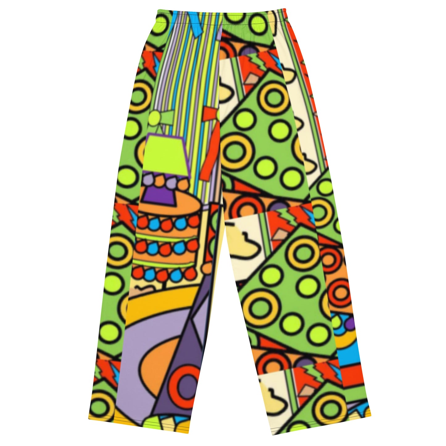 All-over print unisex wide-leg pants