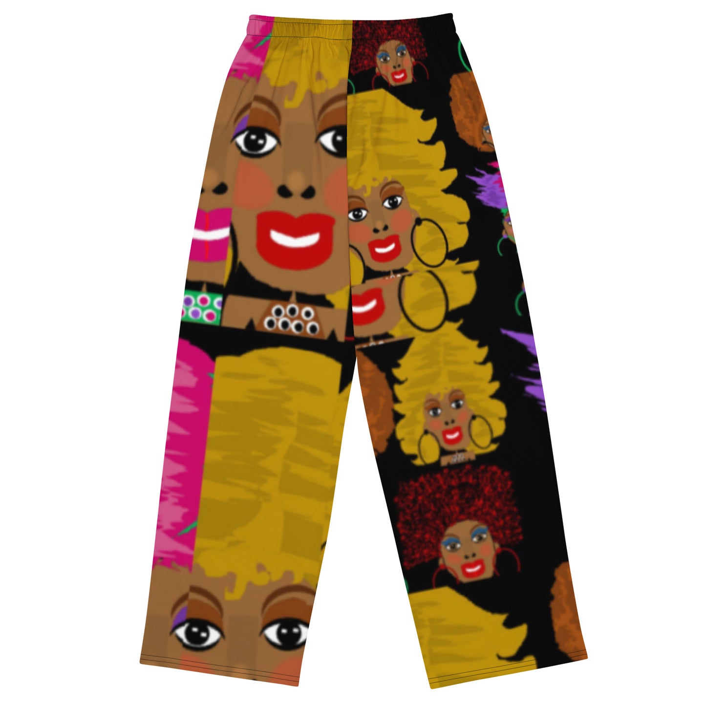 All-over print unisex wide-leg pants