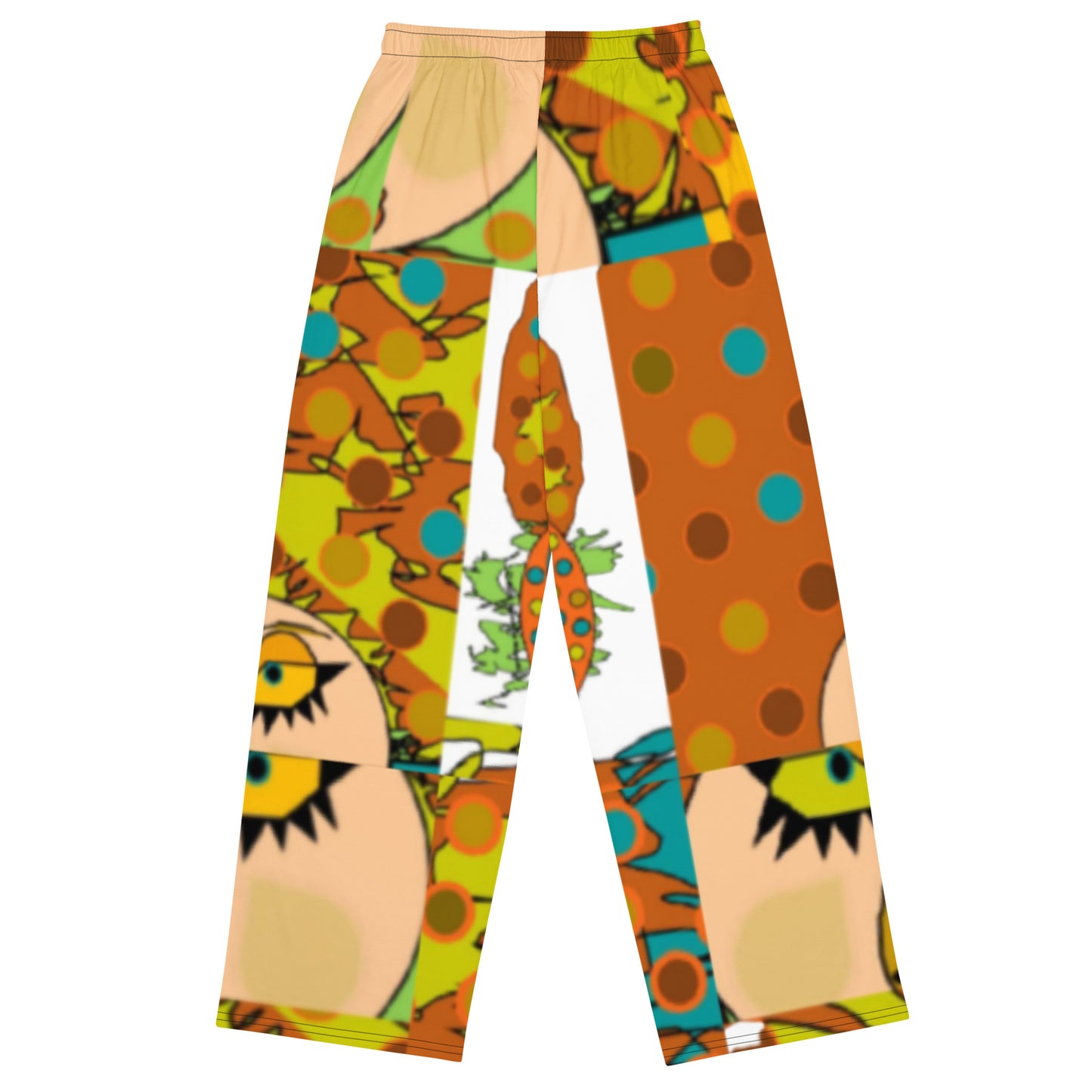 All-over print unisex wide-leg pants