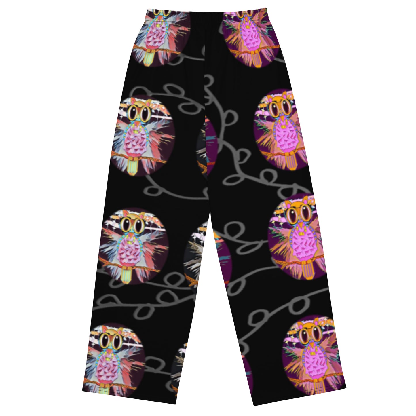 All-over print unisex wide-leg pants