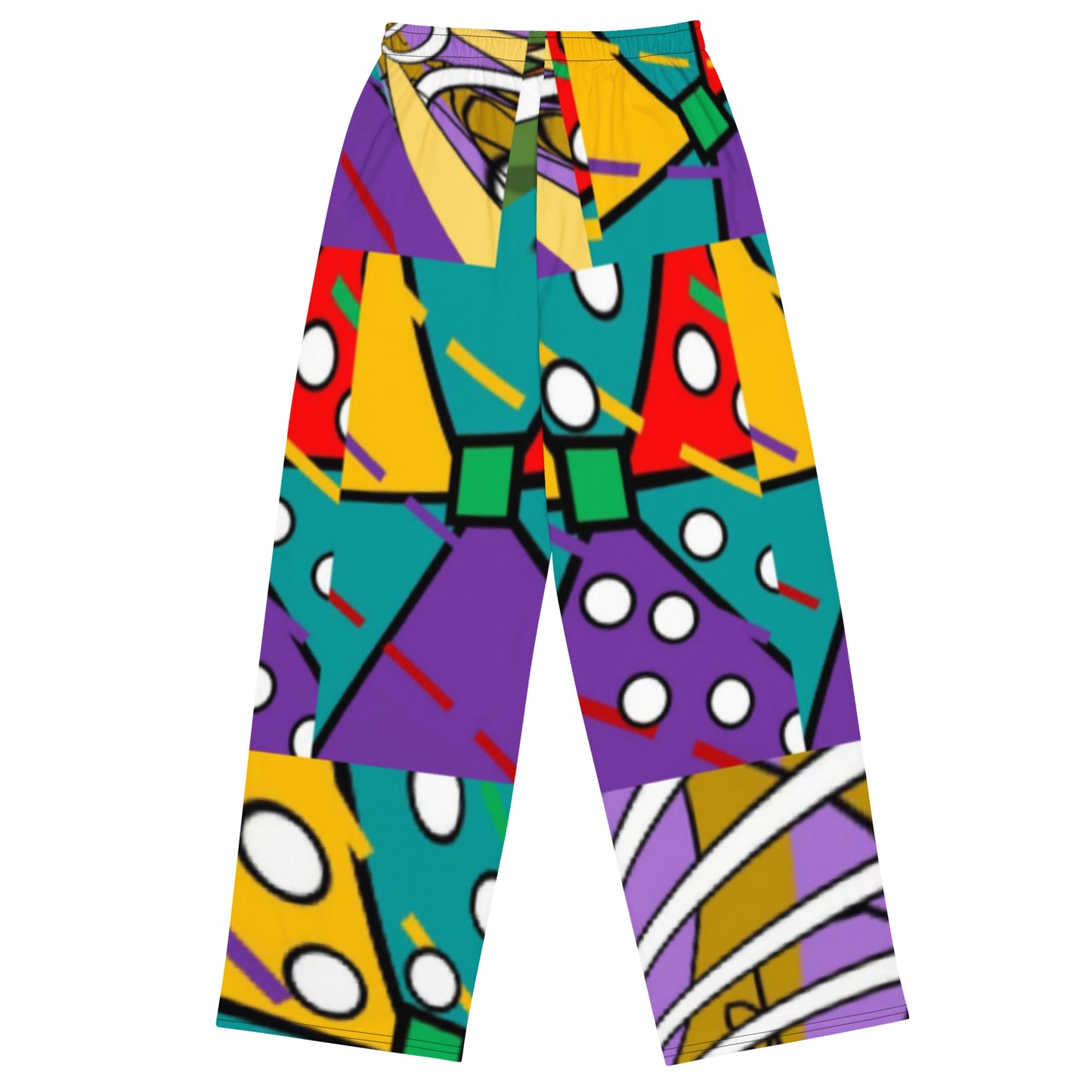 All-over print unisex wide-leg pants