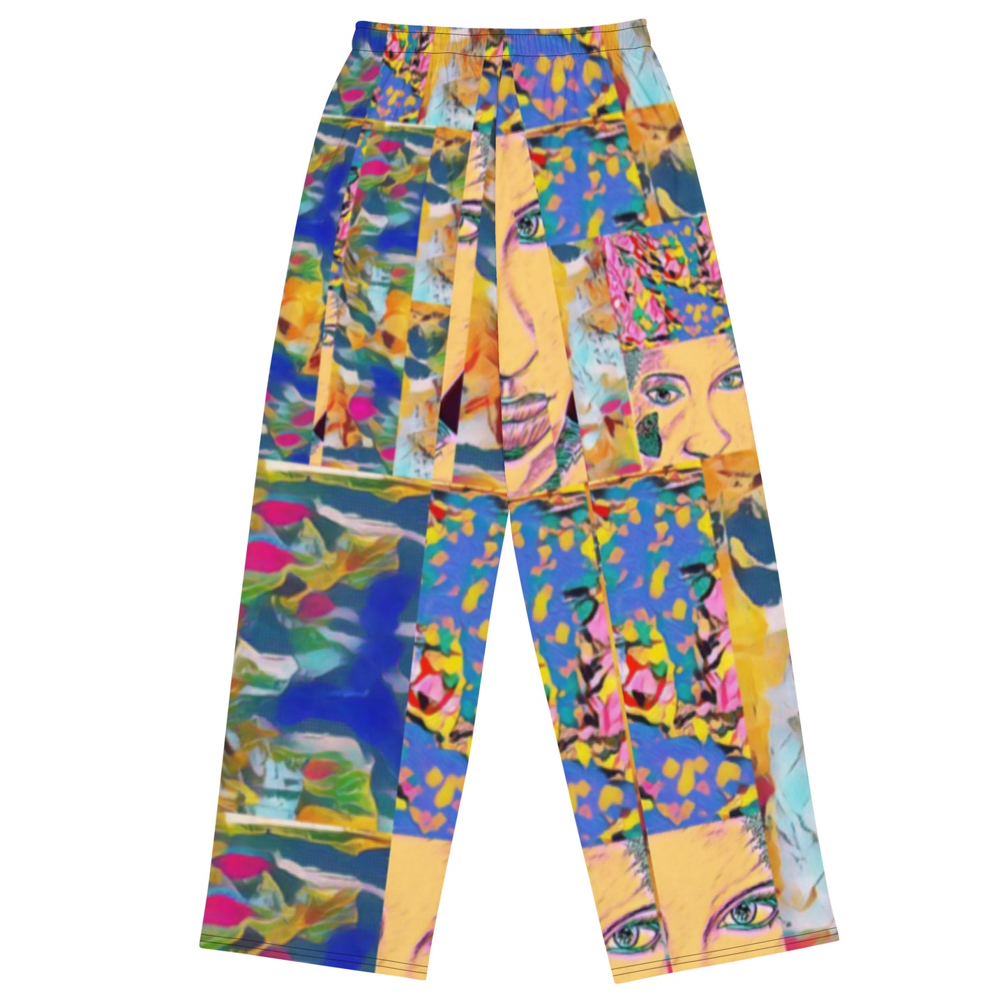 All-over print unisex wide-leg pants
