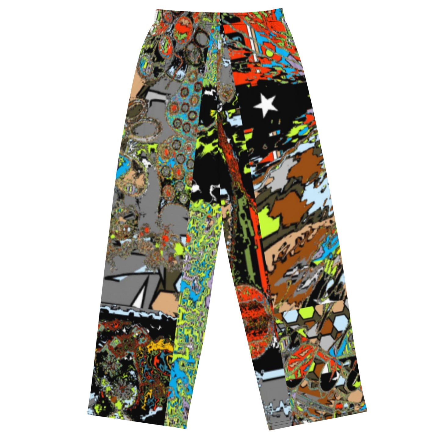 All-over print unisex wide-leg pants