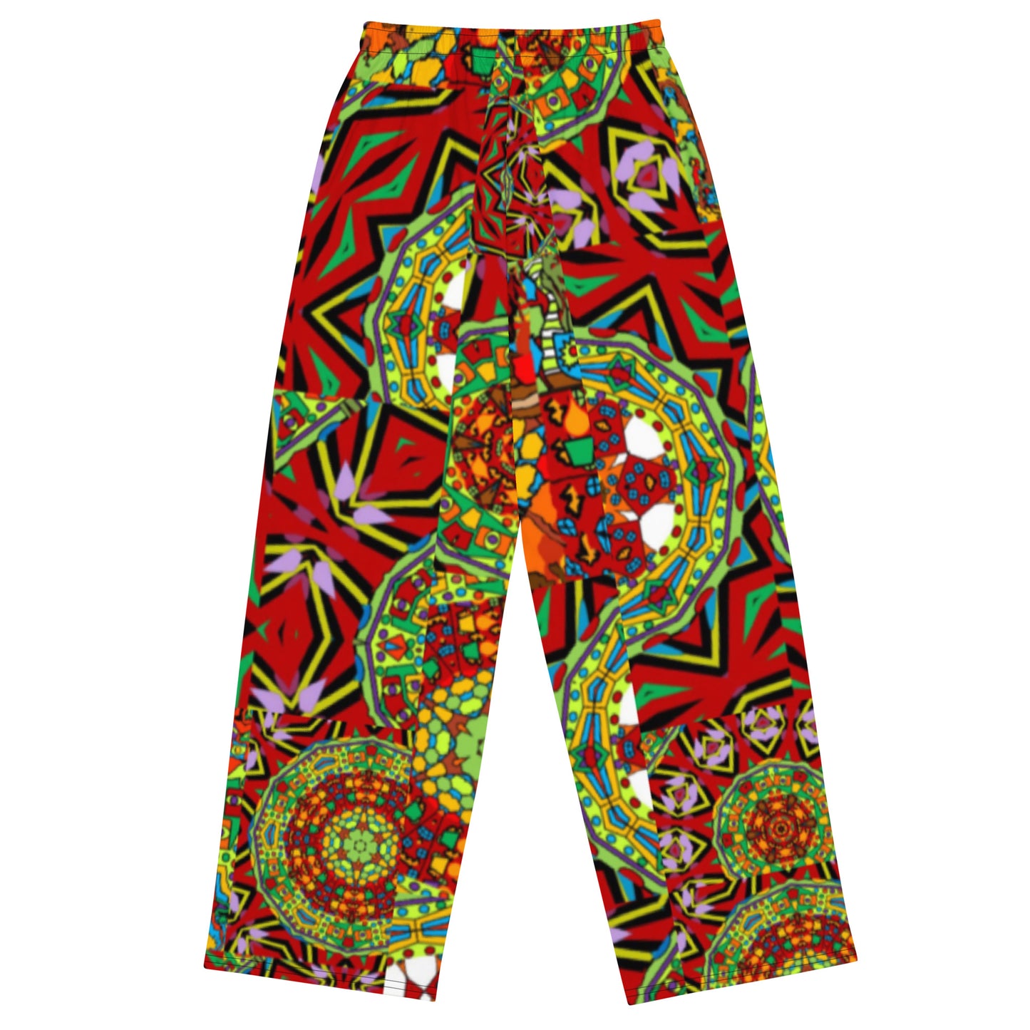 All-over print unisex wide-leg pants
