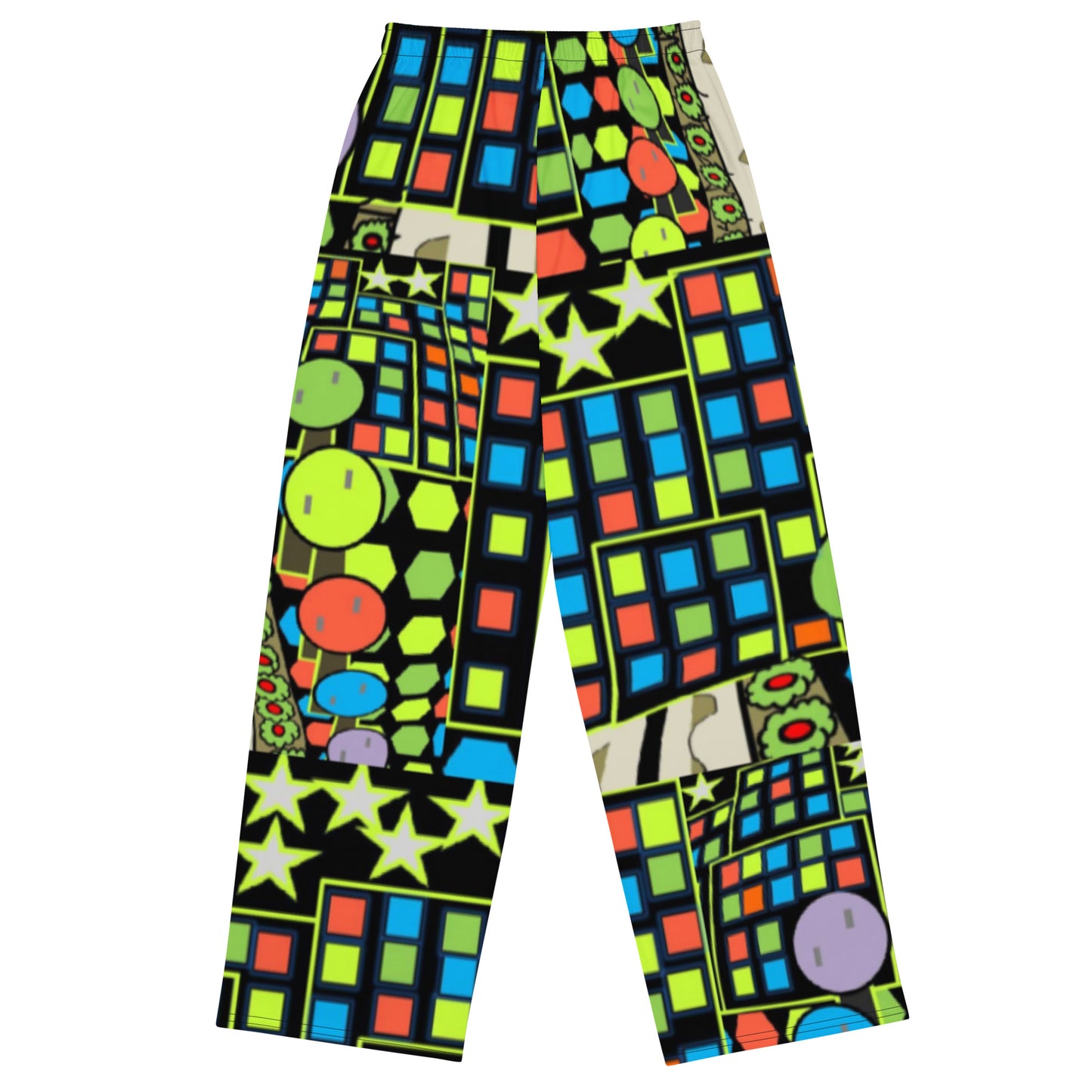 All-over print unisex wide-leg pants