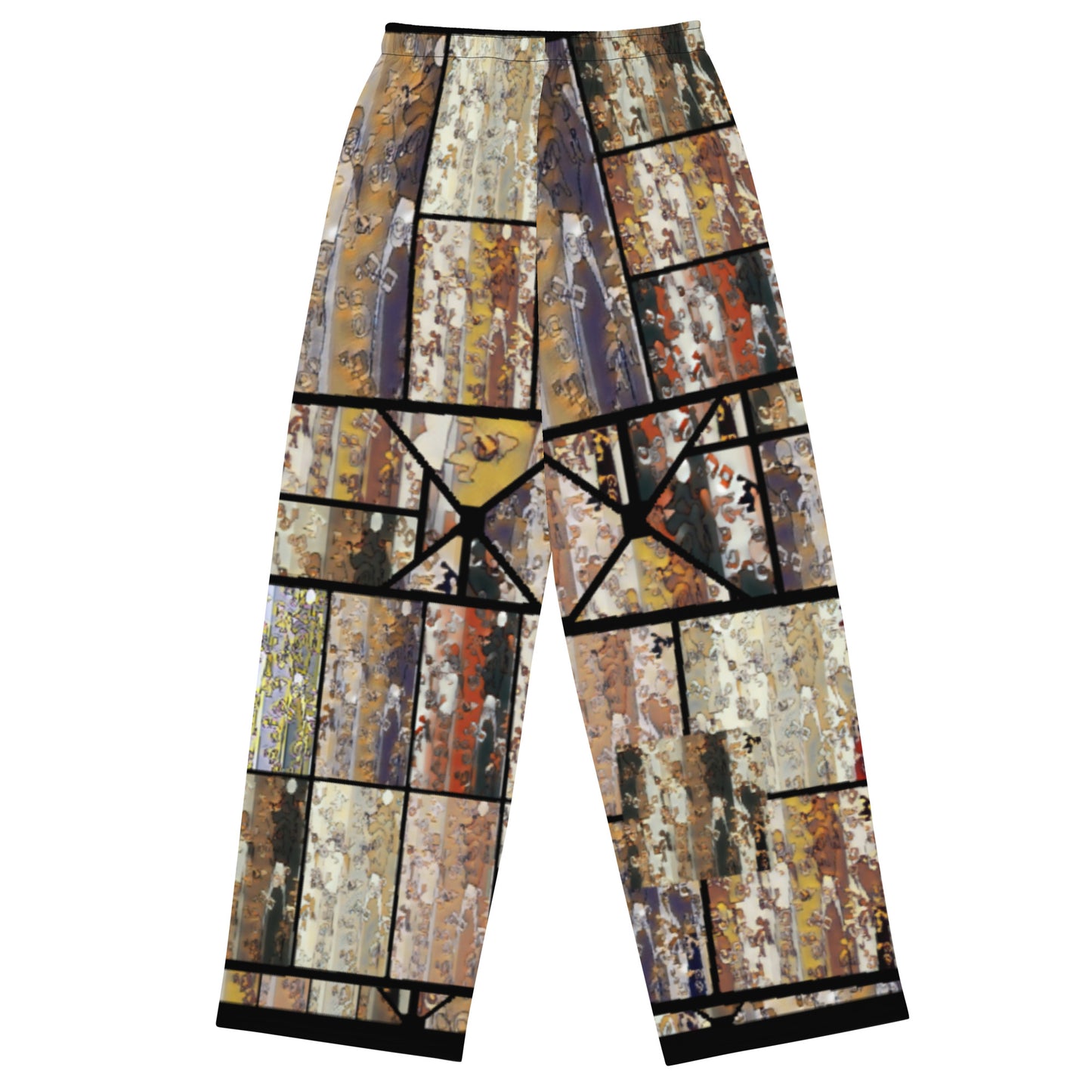 All-over print unisex wide-leg pants
