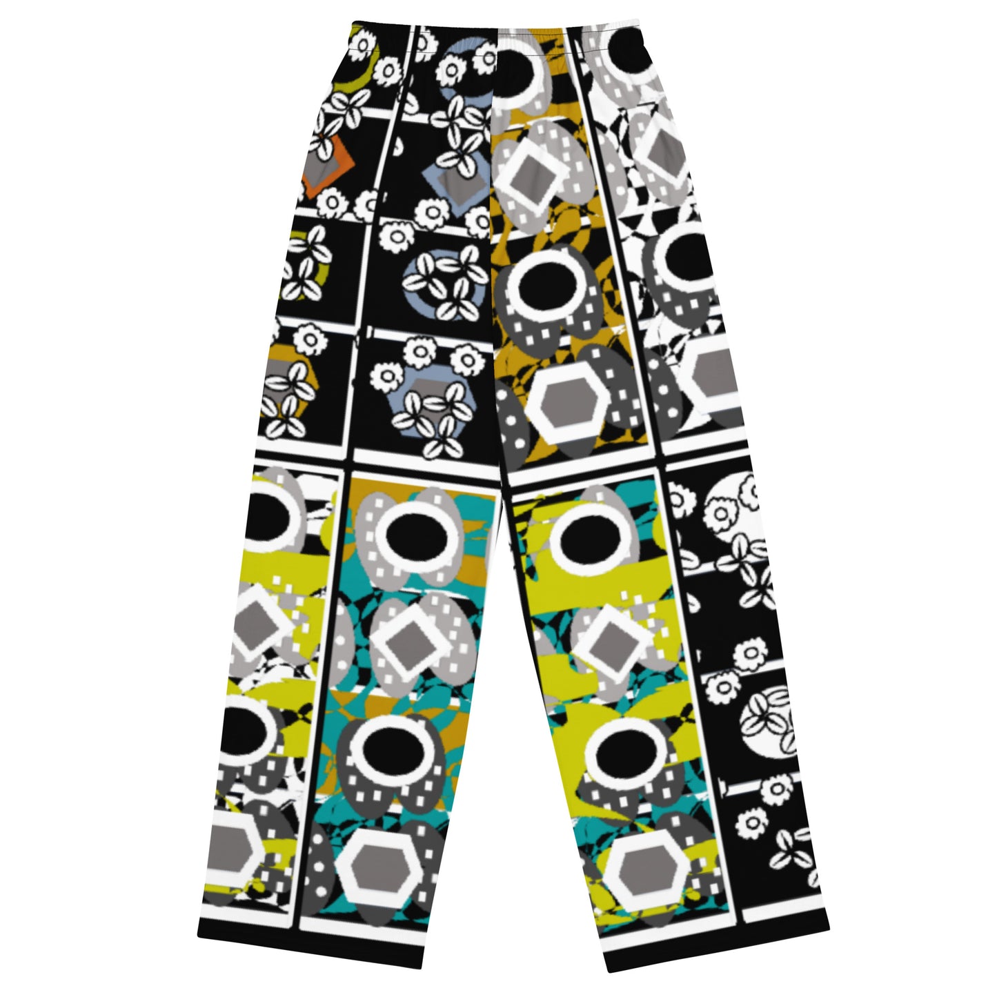All-over print unisex wide-leg pants