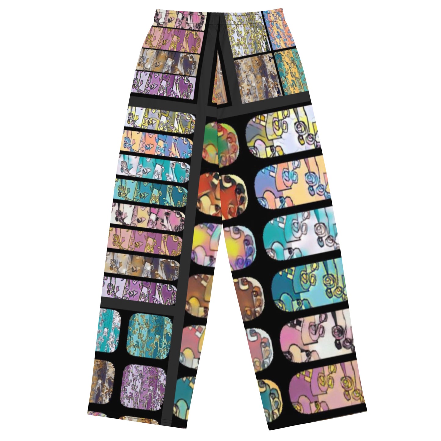 All-over print unisex wide-leg pants