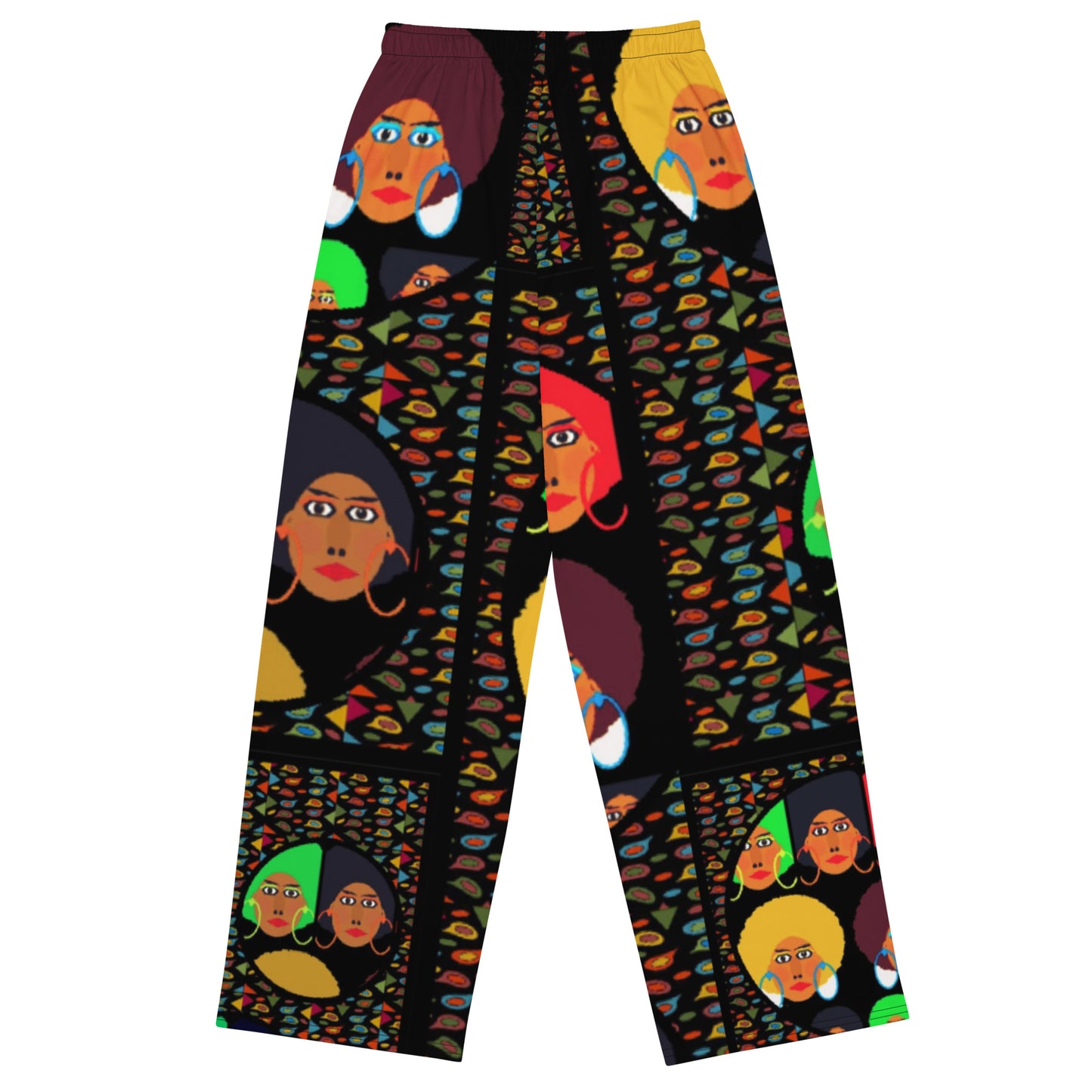 All-over print unisex wide-leg pants