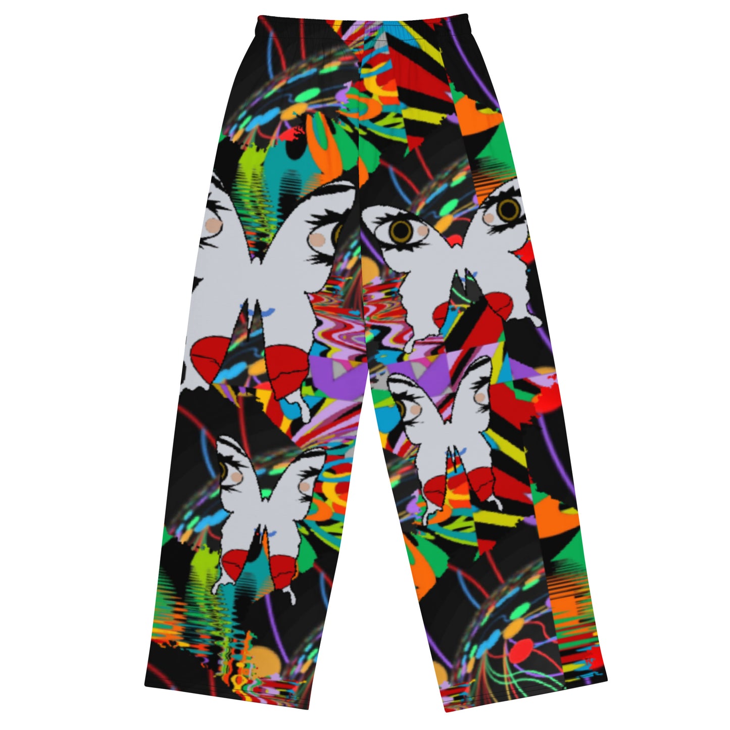 All-over print unisex wide-leg pants