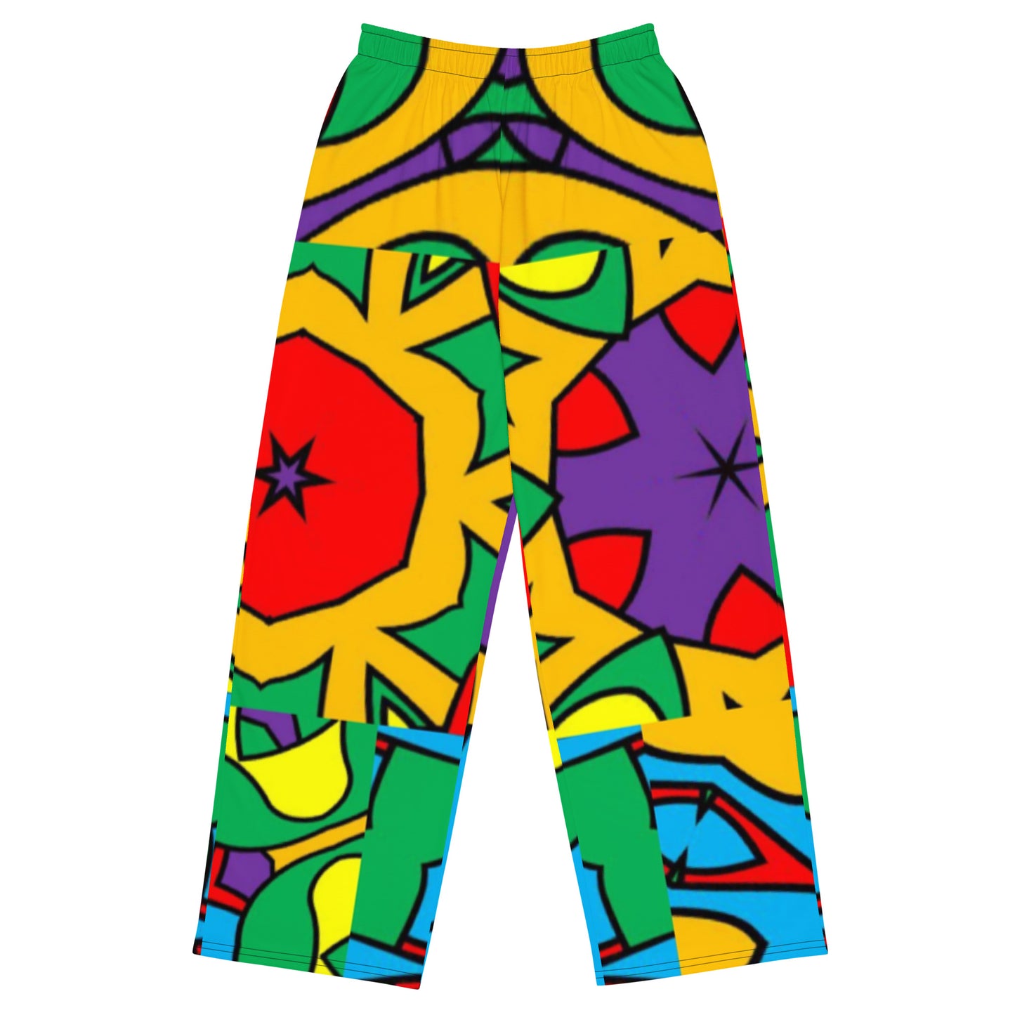 All-over print unisex wide-leg pants