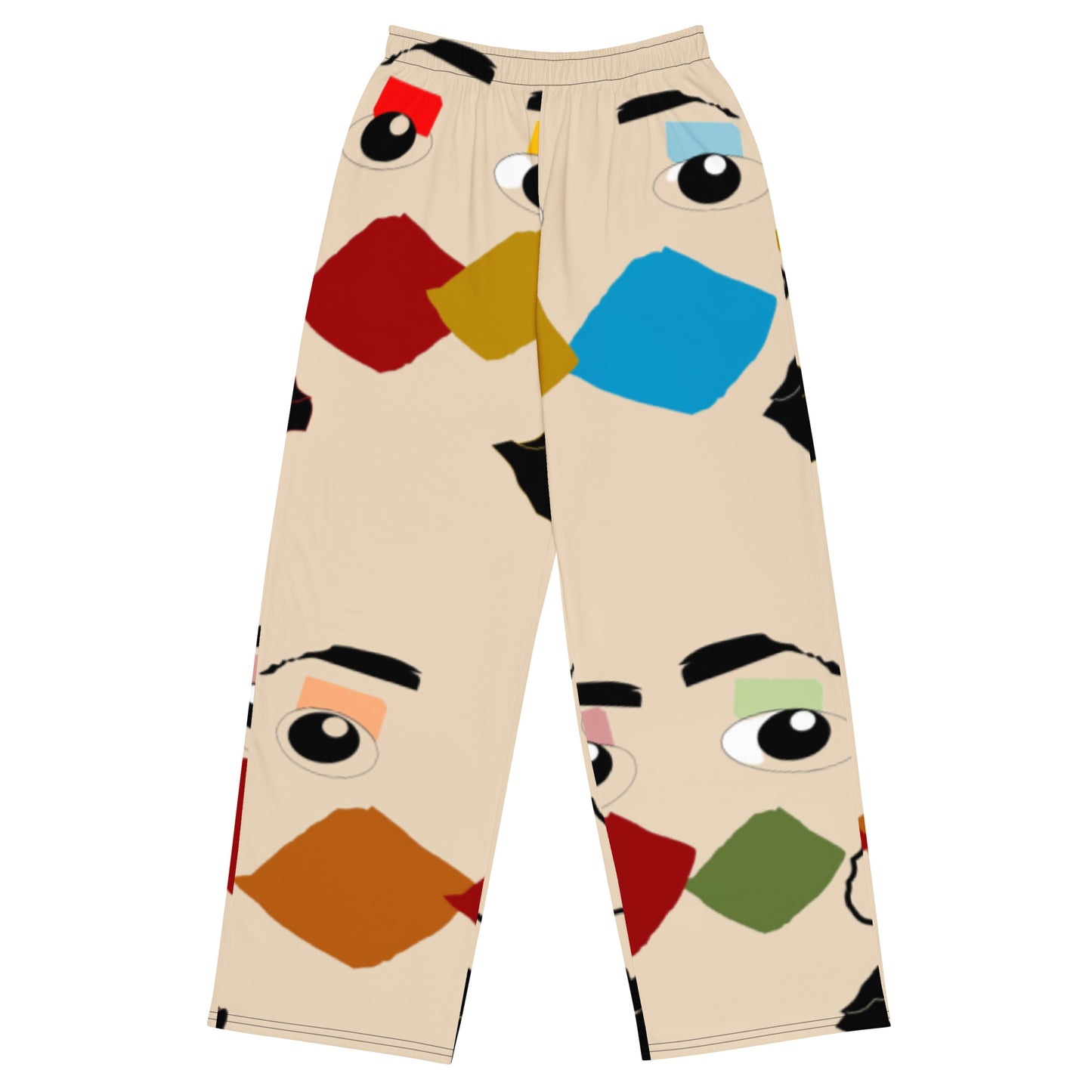 All-over print unisex wide-leg pants