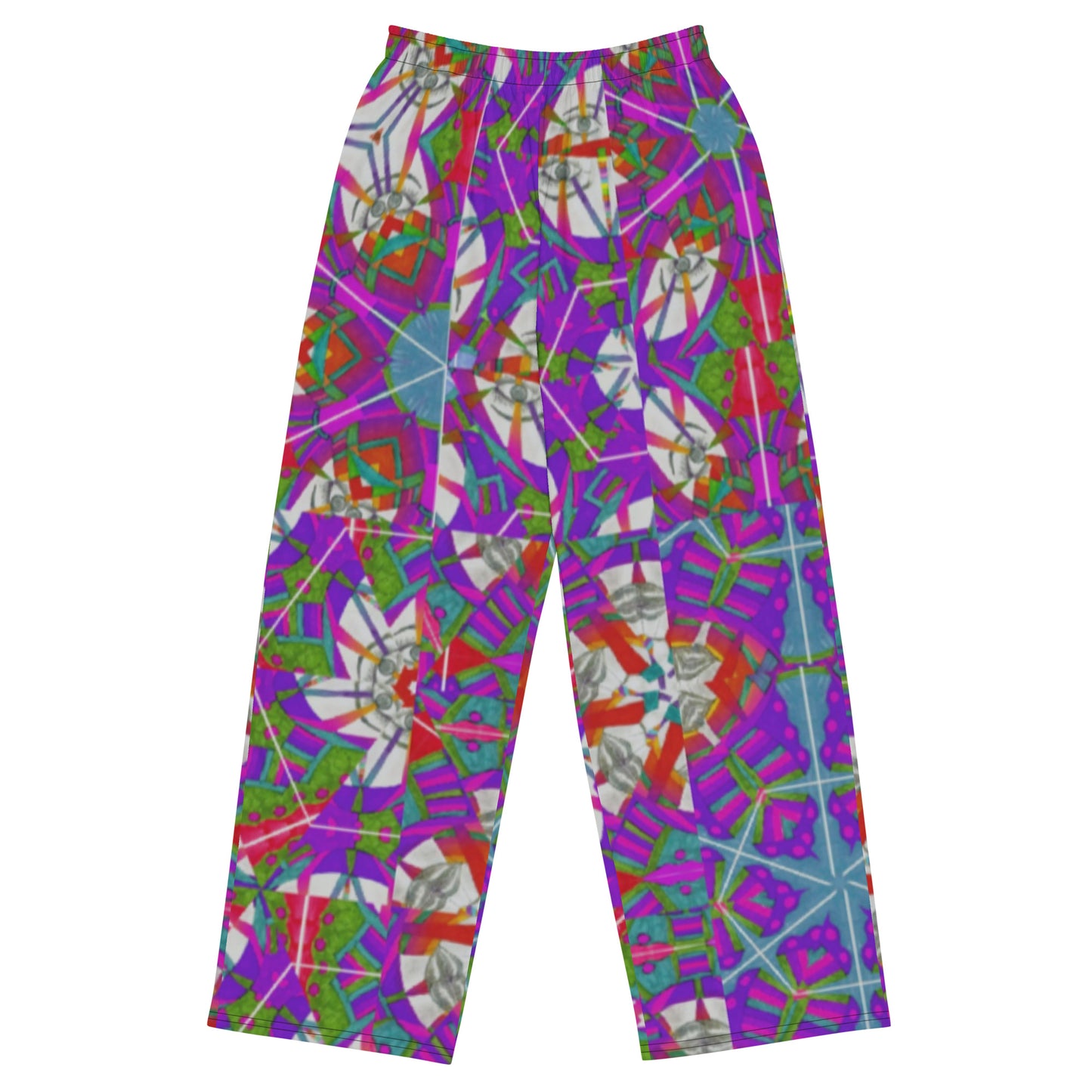 All-over print unisex wide-leg pants