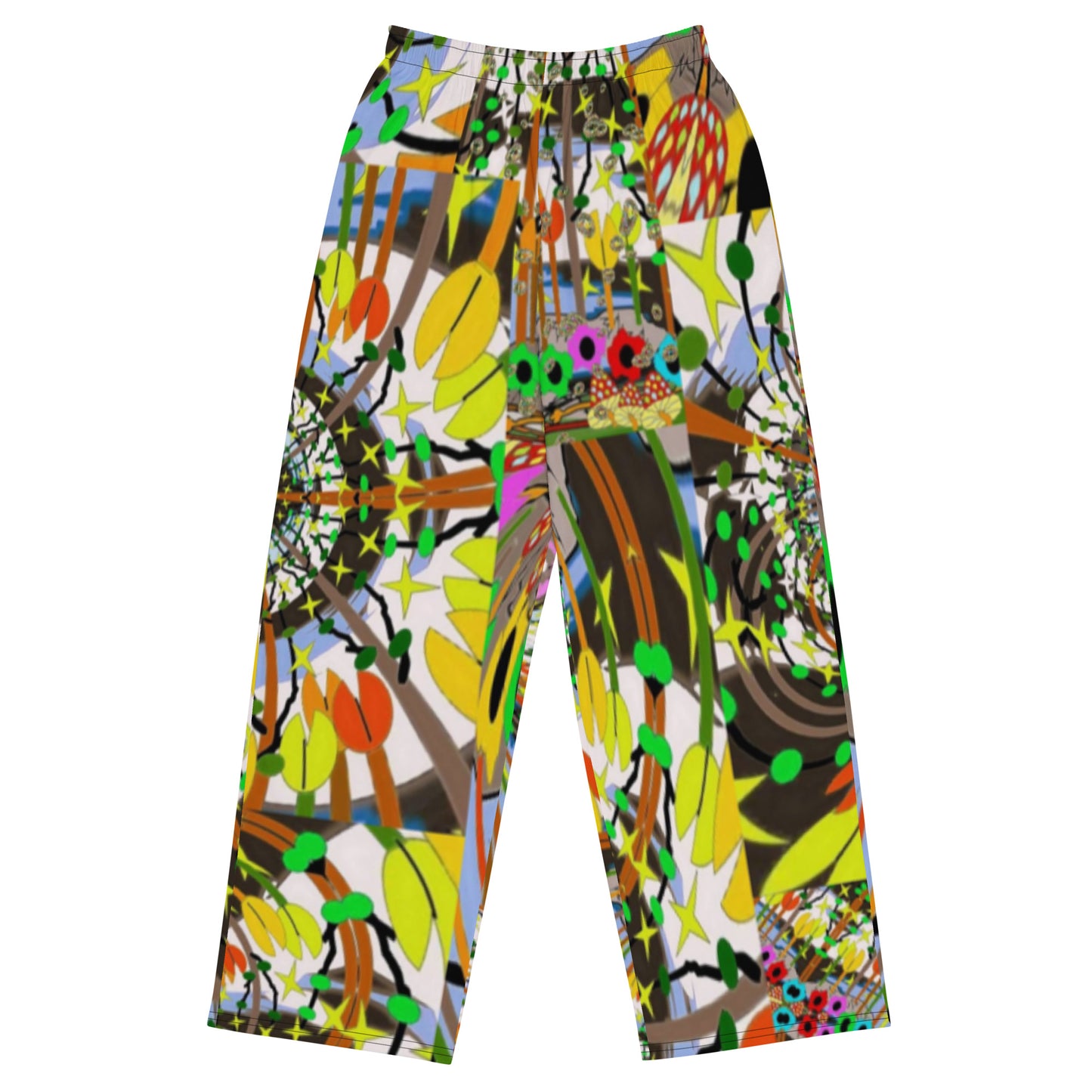 All-over print unisex wide-leg pants