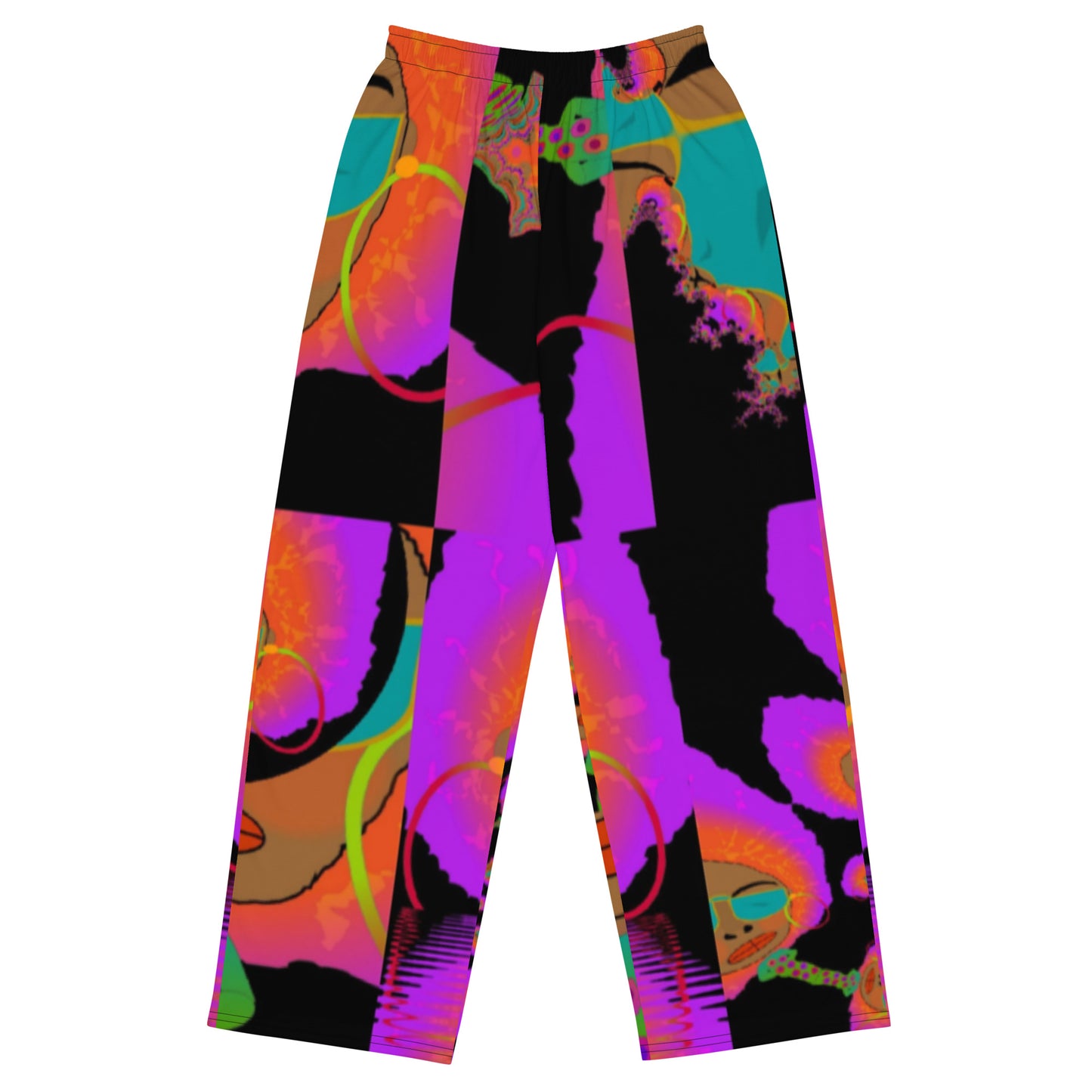 All-over print unisex wide-leg pants