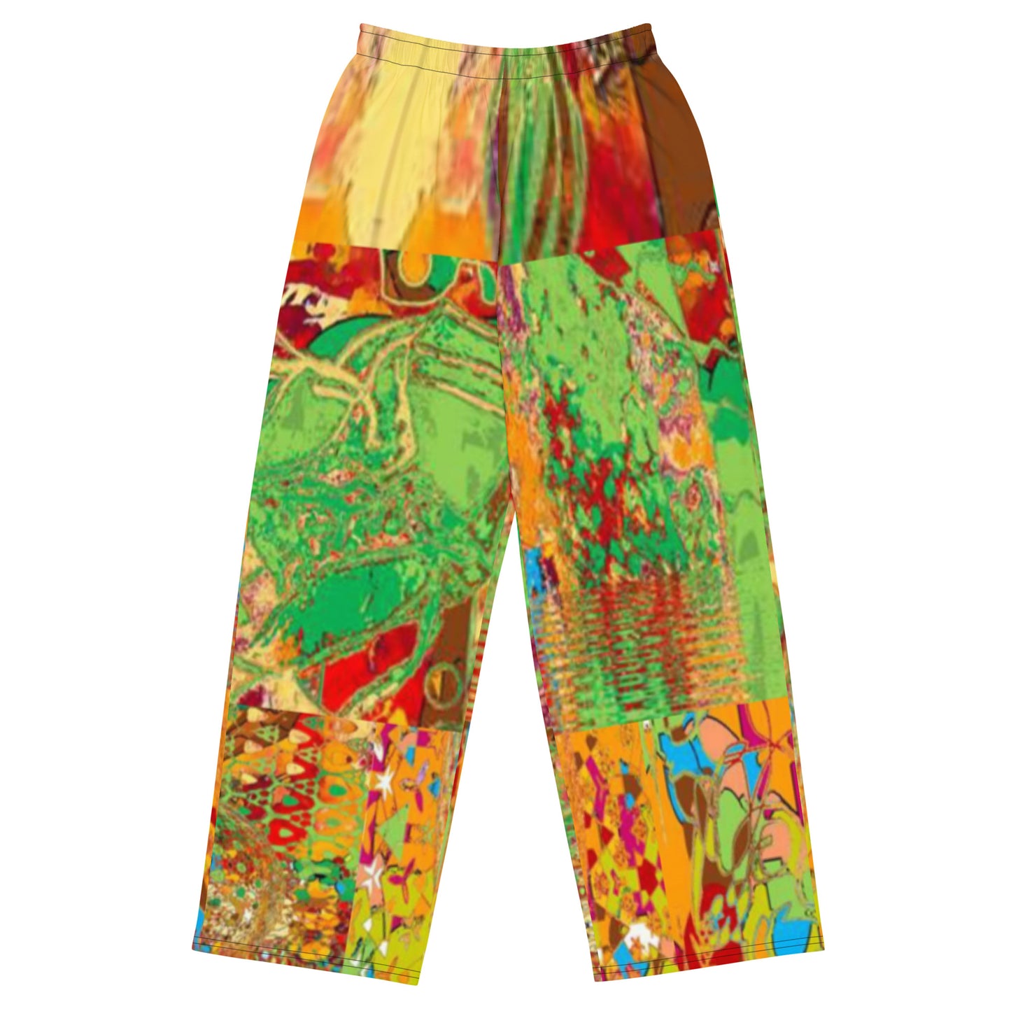 All-over print unisex wide-leg pants