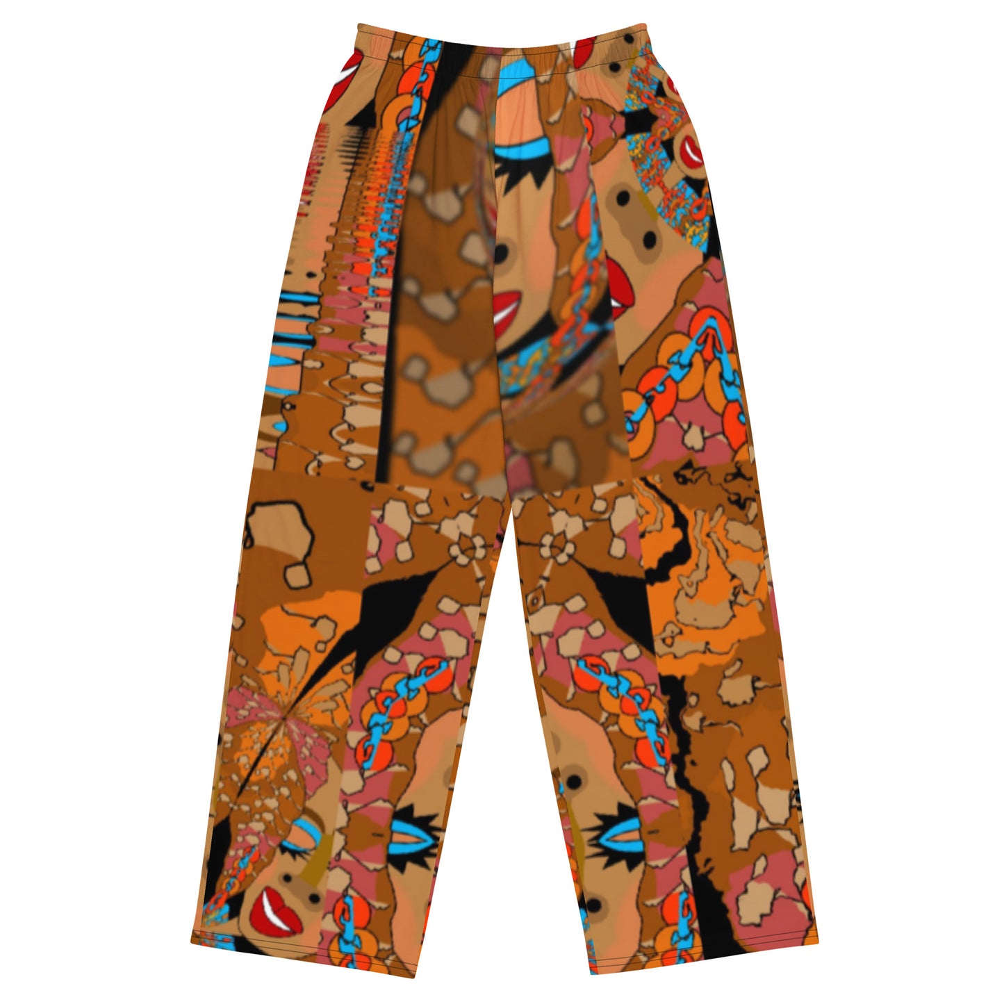 All-over print unisex wide-leg pants