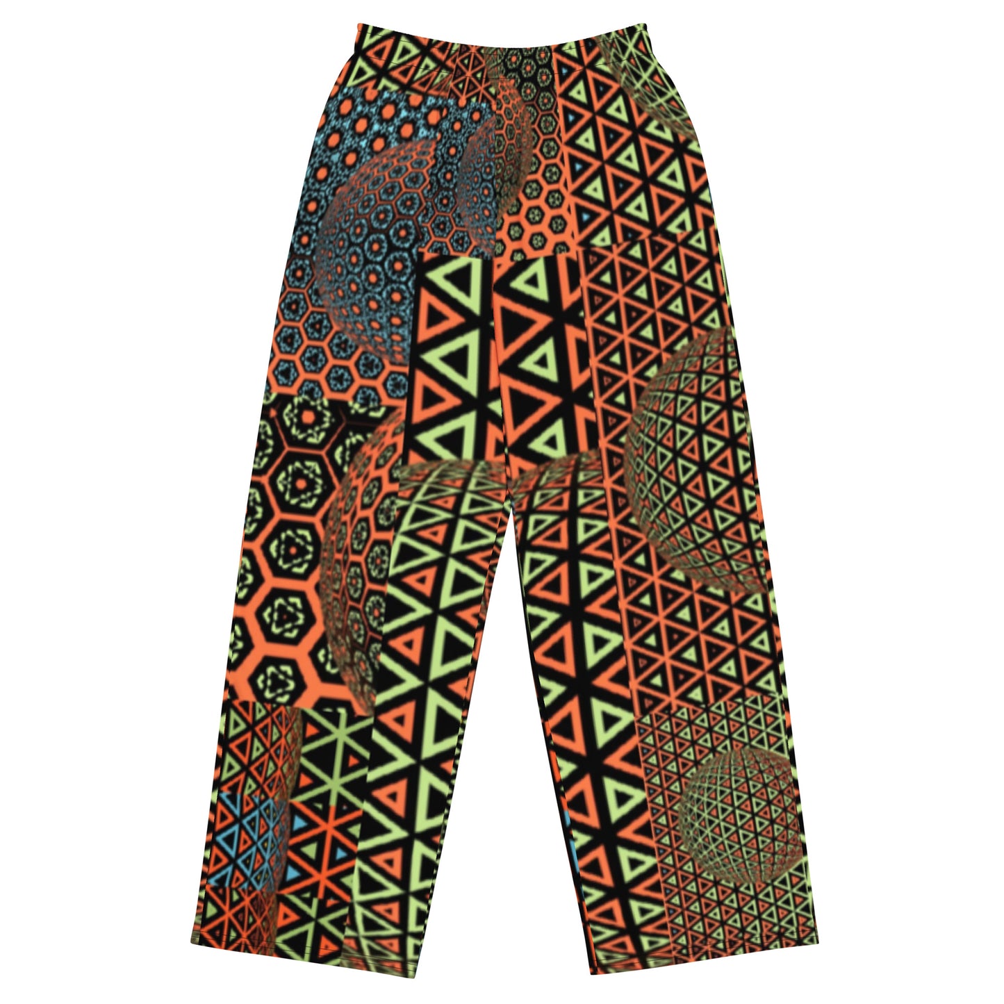 All-over print unisex wide-leg pants