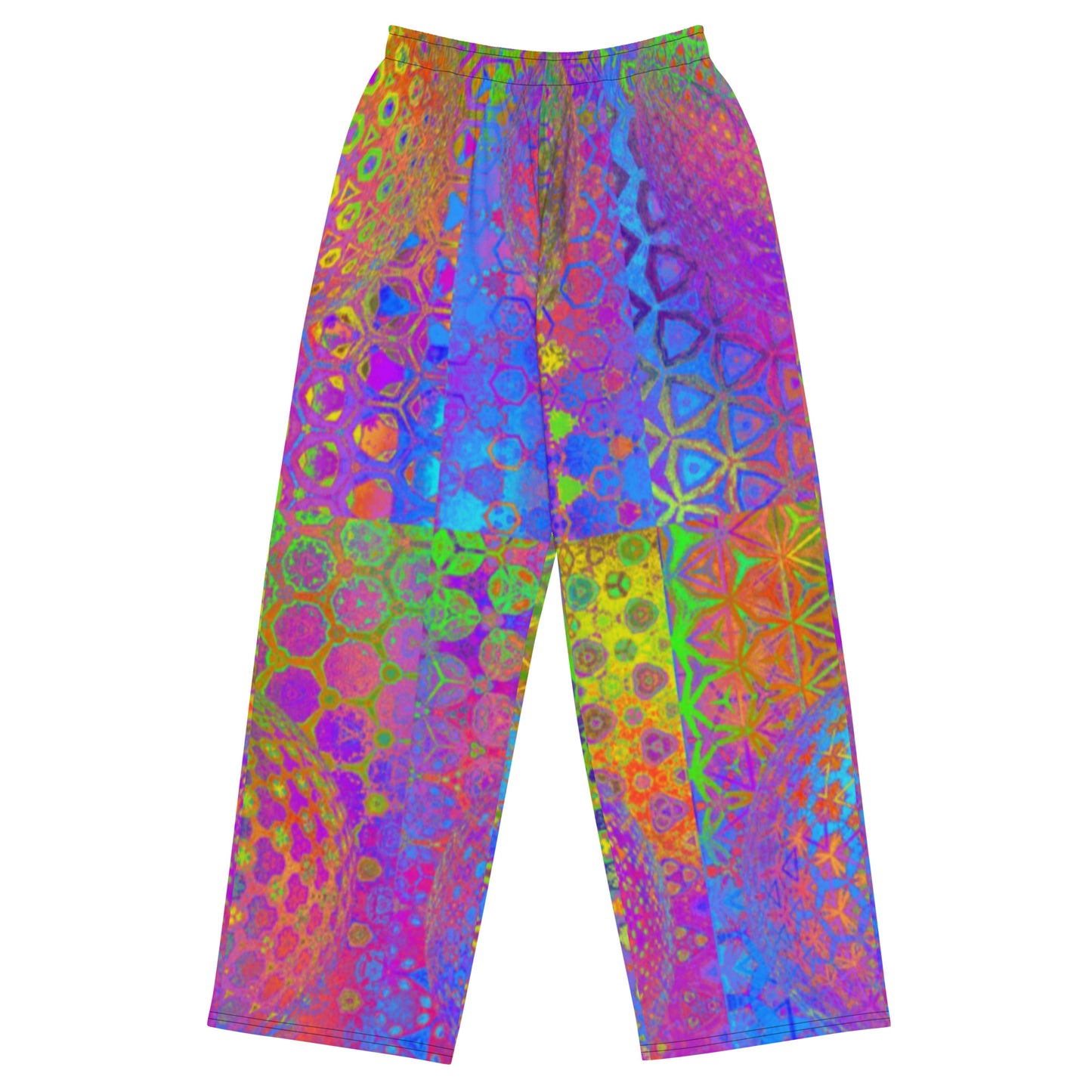 All-over print unisex wide-leg pants