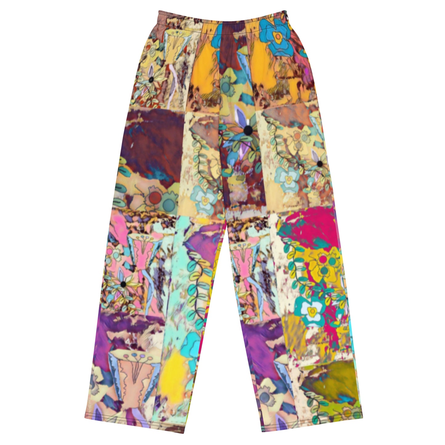 All-over print unisex wide-leg pants