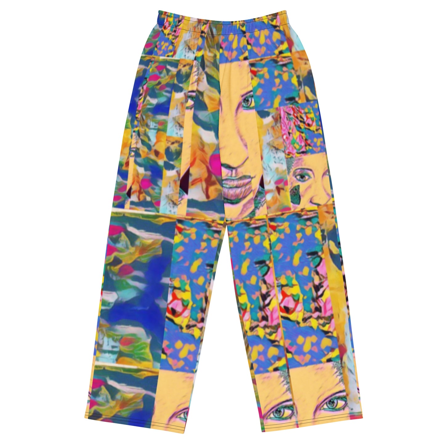 All-over print unisex wide-leg pants